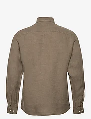 Morris - Douglas Linen BD Shirt - linneskjortor - olive - 1