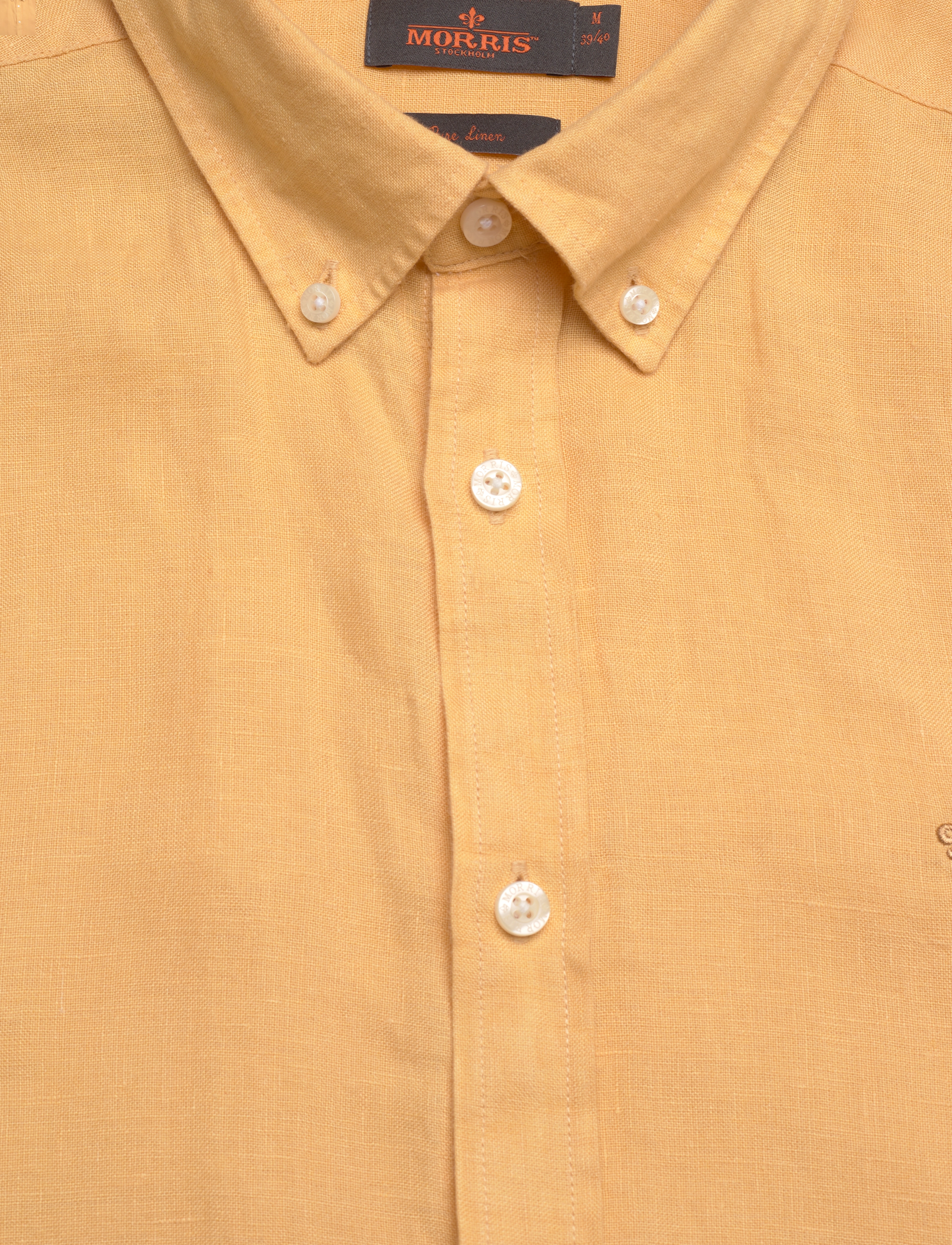 Morris - Douglas Linen BD Shirt - yellow - 2