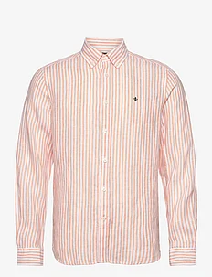 Douglas Linen Stripe BD Shirt, Morris