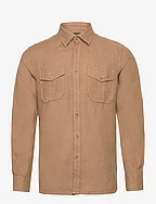 Safari Linen Shirt - CAMEL