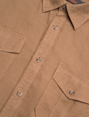 Morris - Safari Linen Shirt - linasest riidest särgid - camel - 3