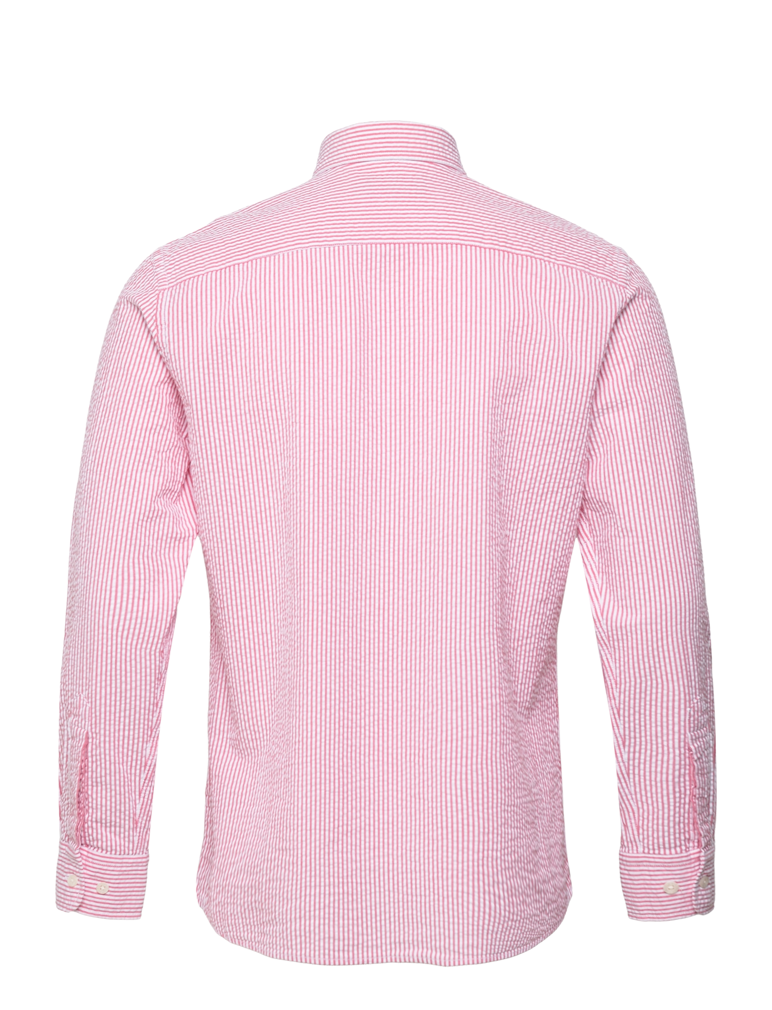 Morris - Seersucker BD Shirt - cerise - 1