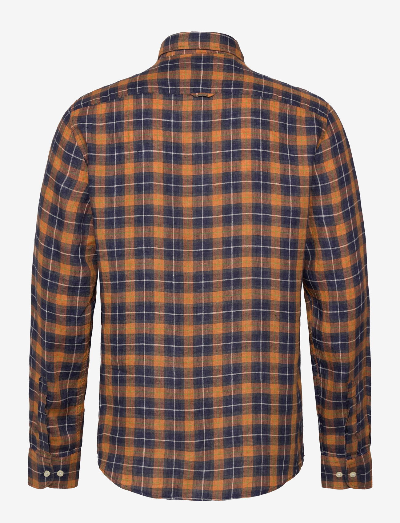 Morris - Linen Check BD Shirt - navy - 1