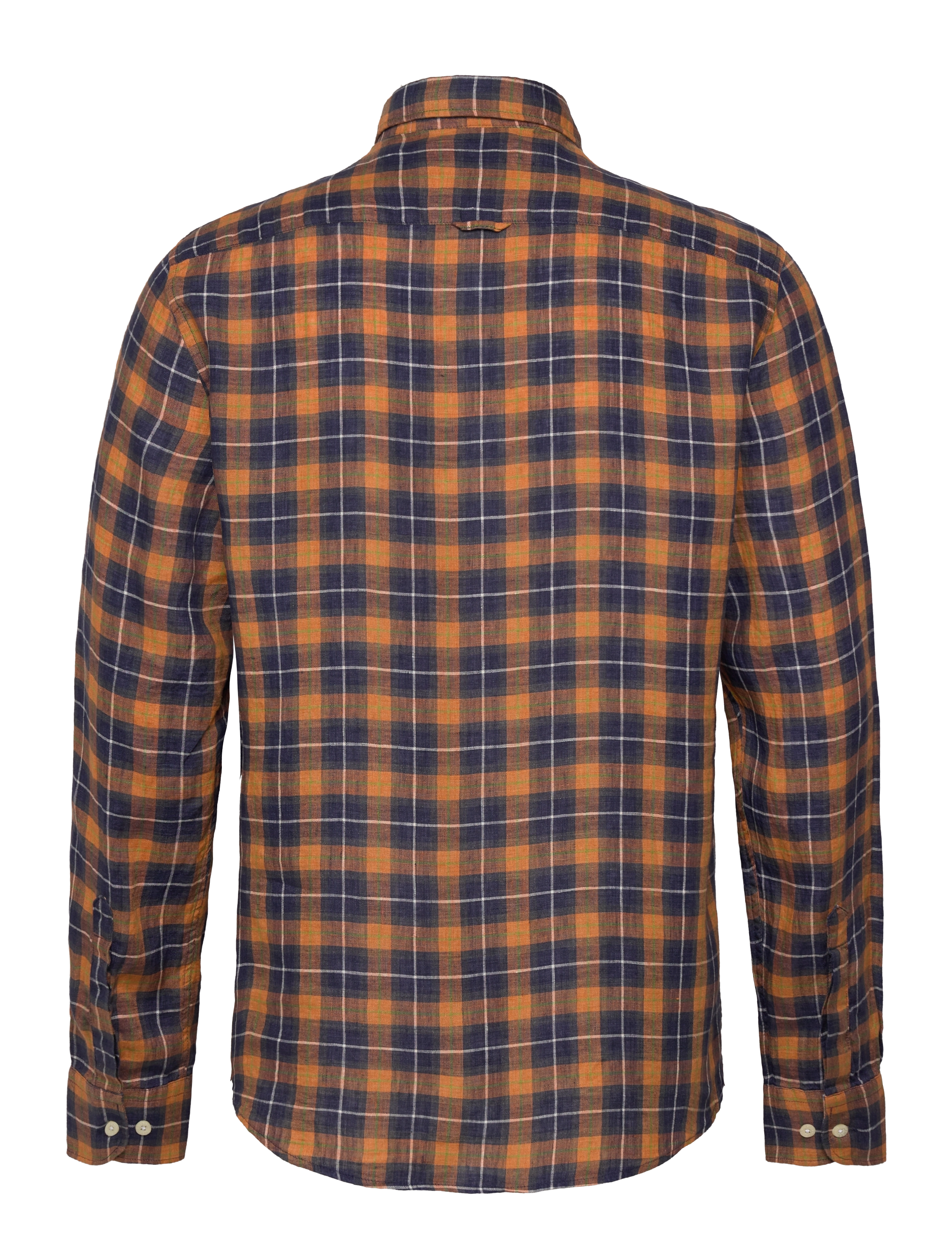 Morris - Linen Check BD Shirt - navy - 1