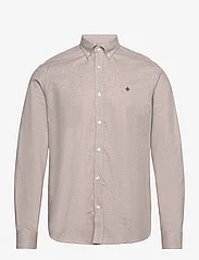 Morris - Watts Flannel Shirt - basic shirts - khaki - 0