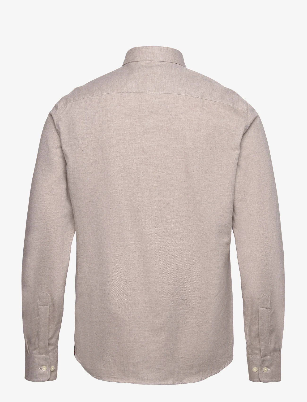 Morris - Watts Flannel Shirt - basic shirts - khaki - 1
