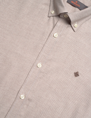 Morris - Watts Flannel Shirt - basic shirts - khaki - 3