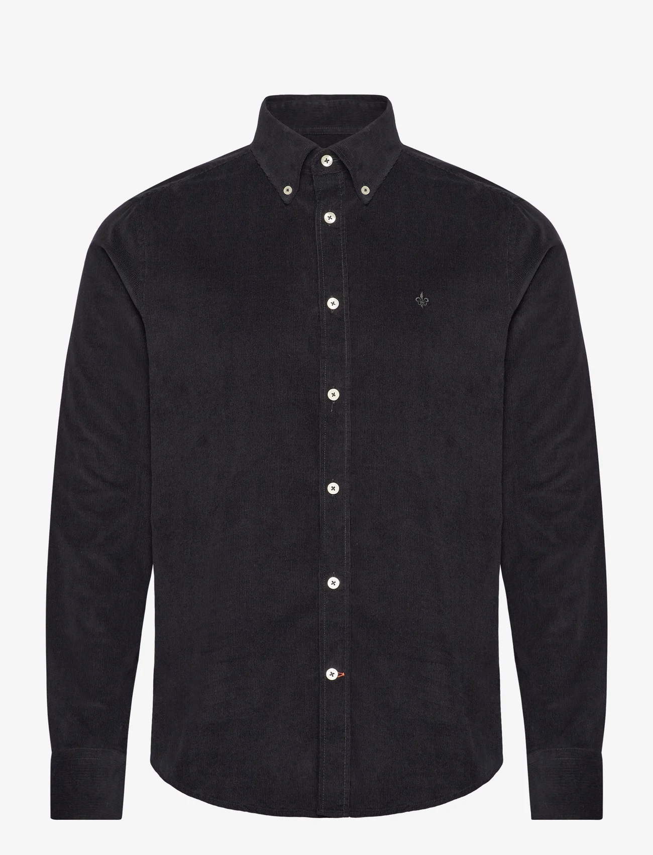 Morris - Douglas Cord Shirt - fløjlsskjorter - black - 0
