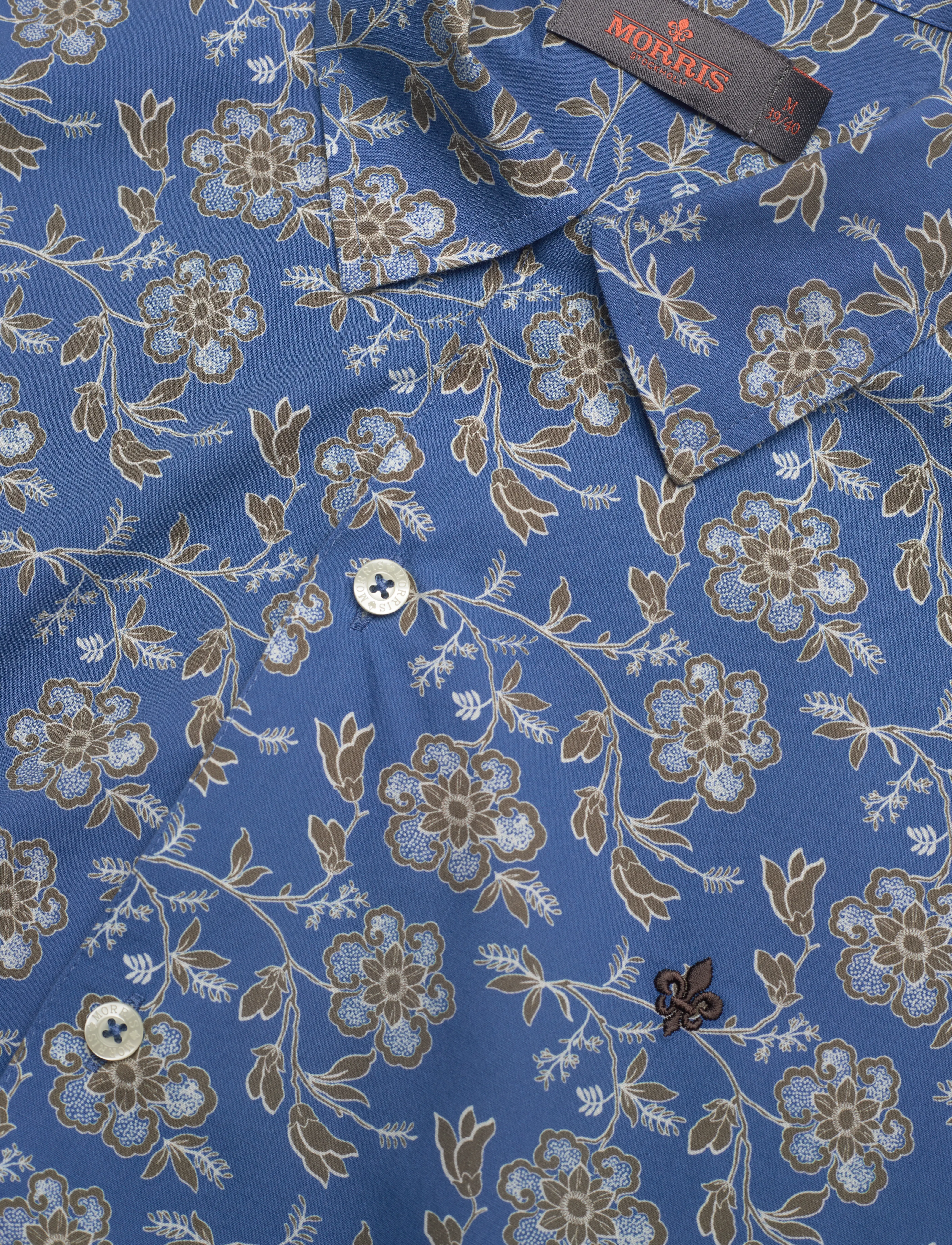 Morris - Printed Short Sleeve Shirt - blue - 3