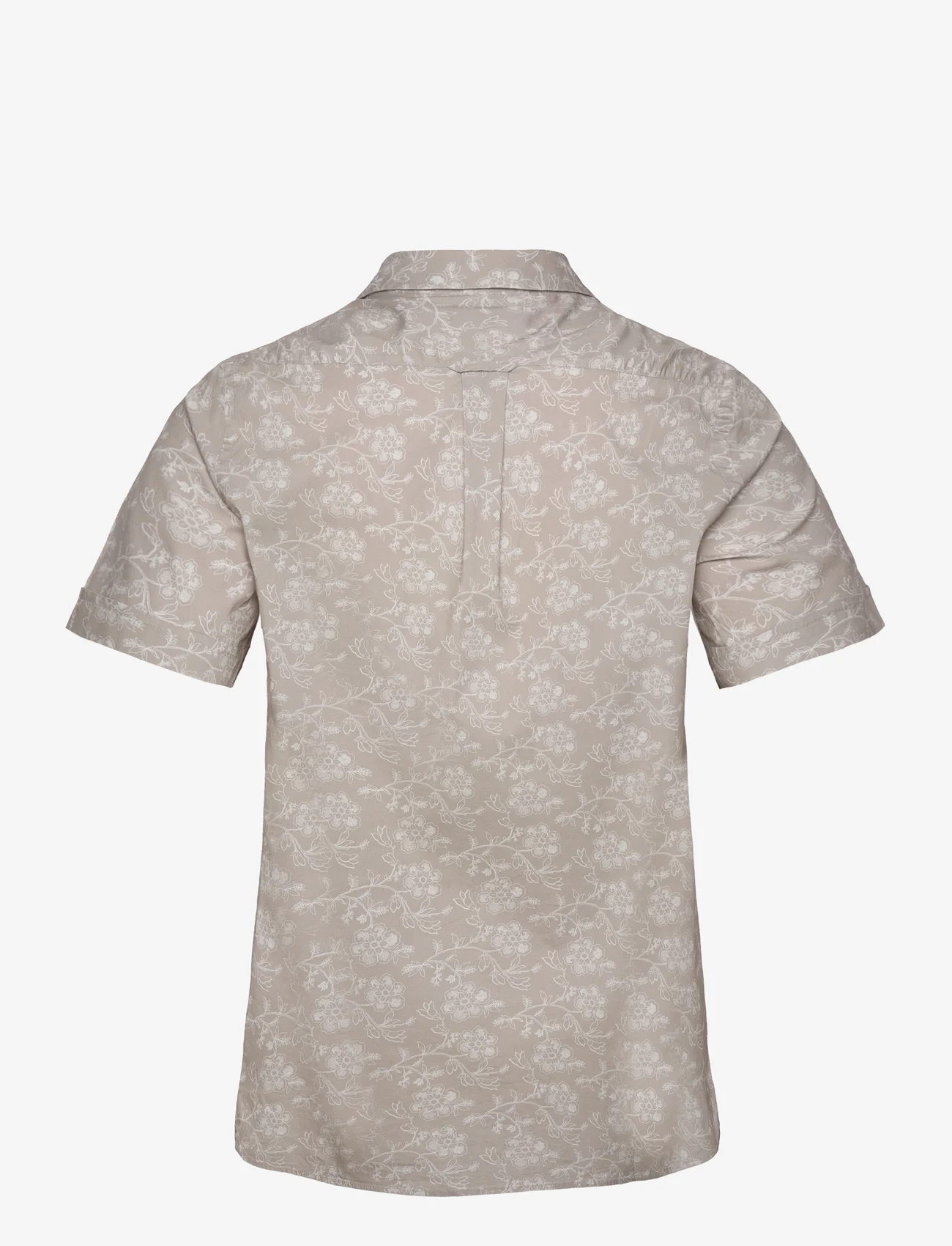 Morris - Printed Short Sleeve Shirt - basic shirts - khaki - 1
