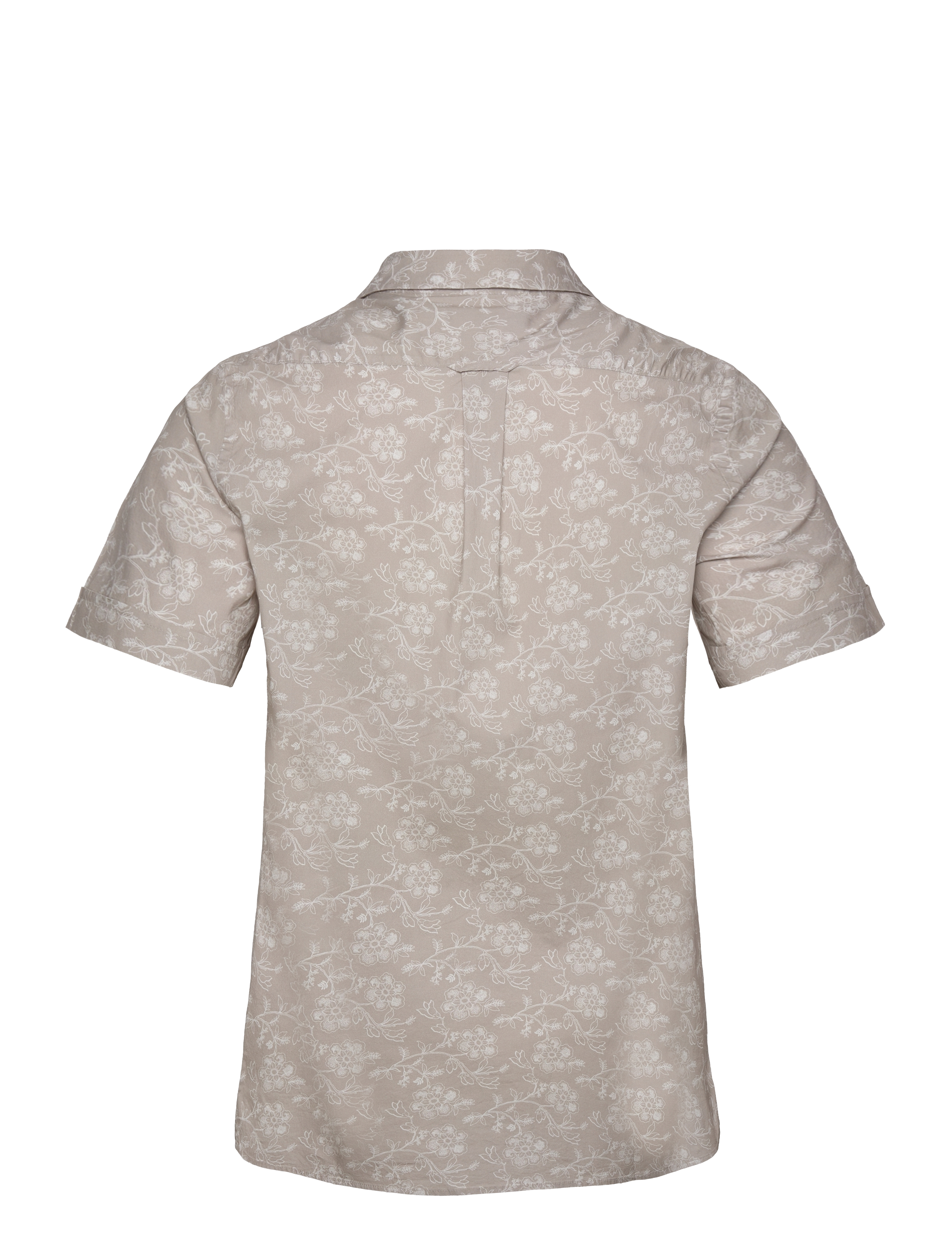 Morris - Printed Short Sleeve Shirt - khaki - 1