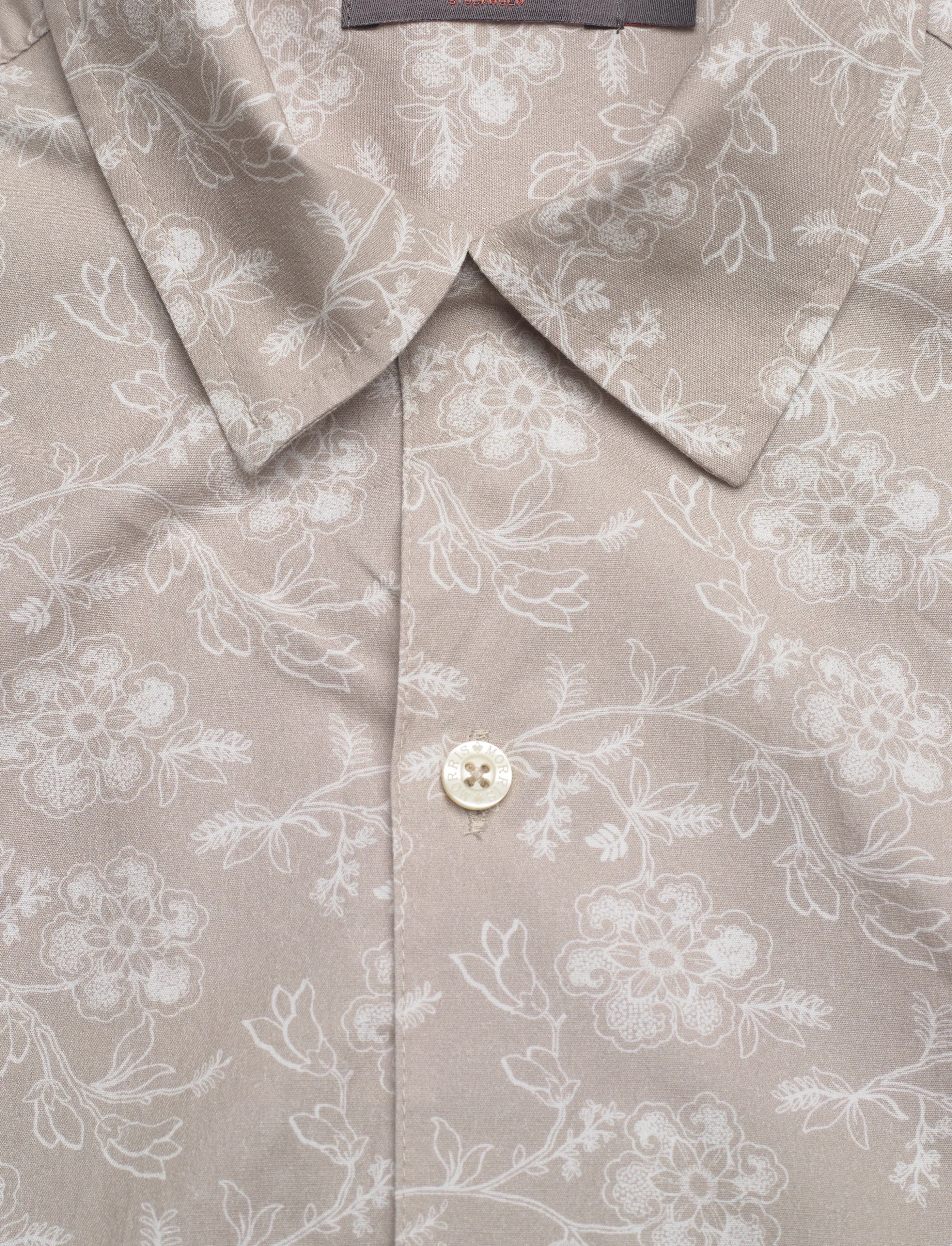 Morris - Printed Short Sleeve Shirt - khaki - 2