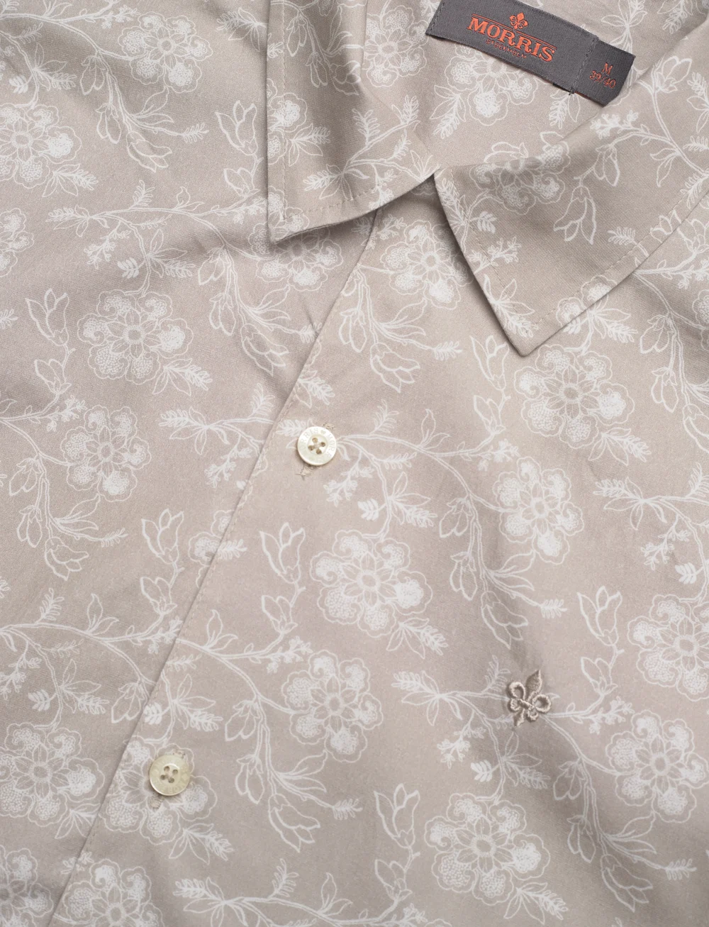 Morris - Printed Short Sleeve Shirt - kurzarmhemden - khaki - 3