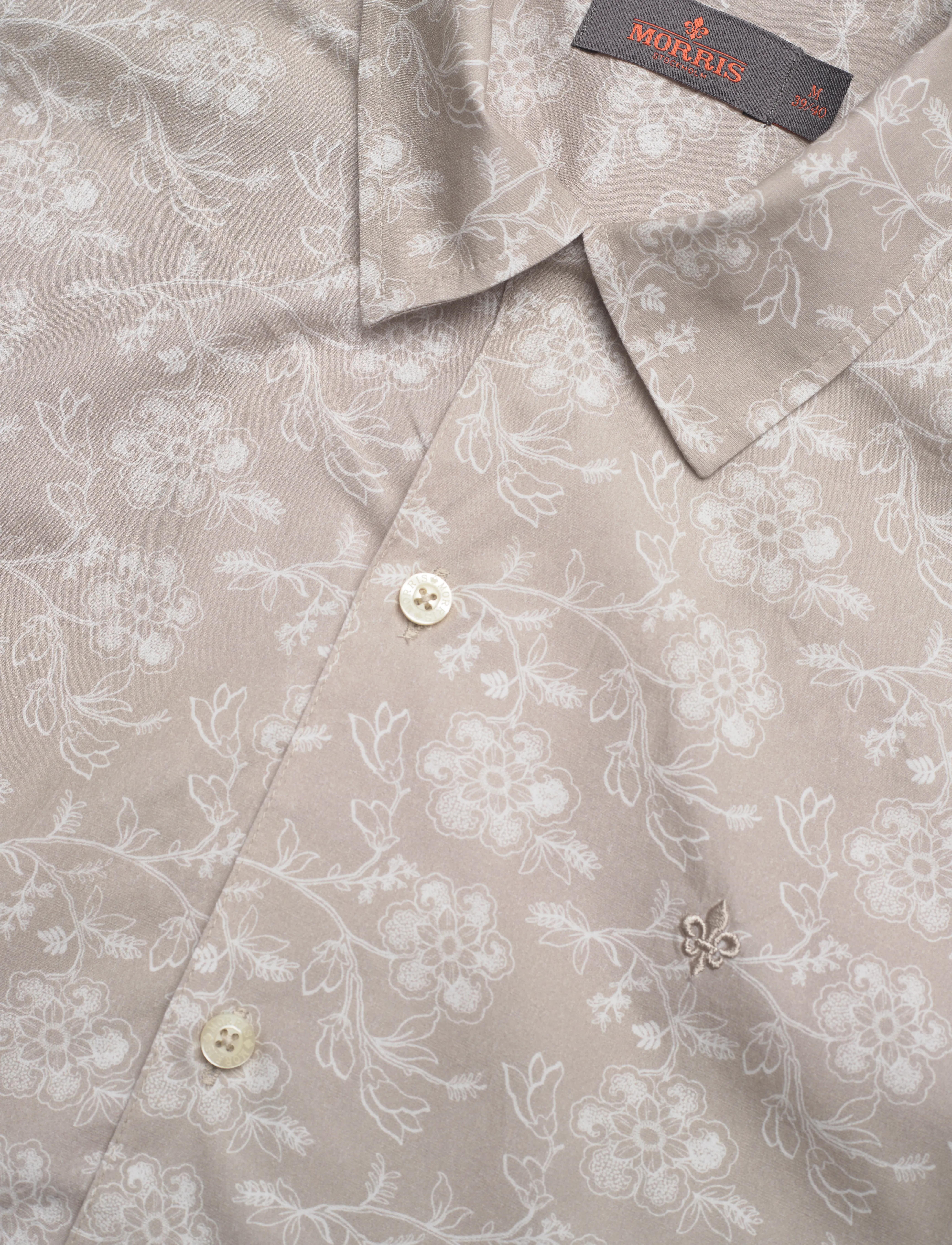 Morris - Printed Short Sleeve Shirt - khaki - 3