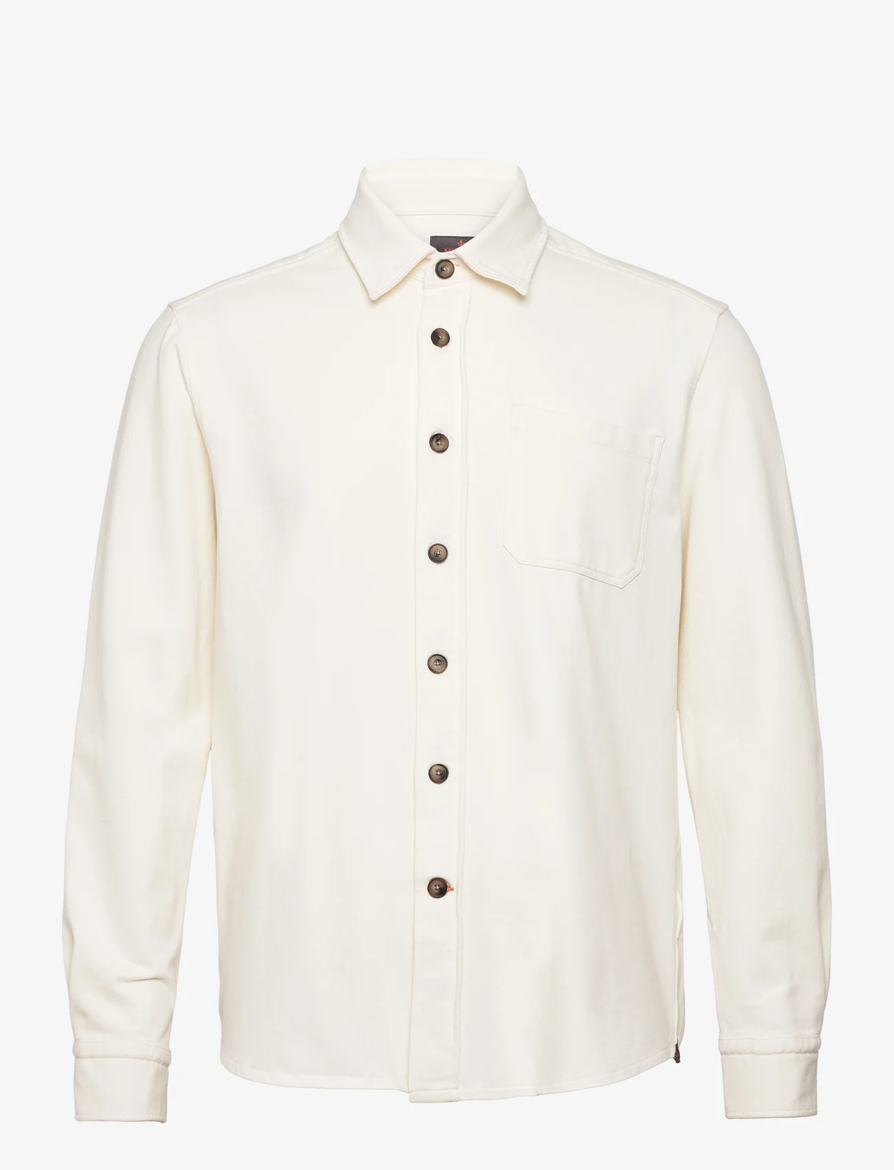 Morris - Jersey Overshirt - mehed - off white - 0