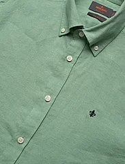 Morris - Douglas Linen Shirt-Classic Fit - peruskauluspaidat - green - 3