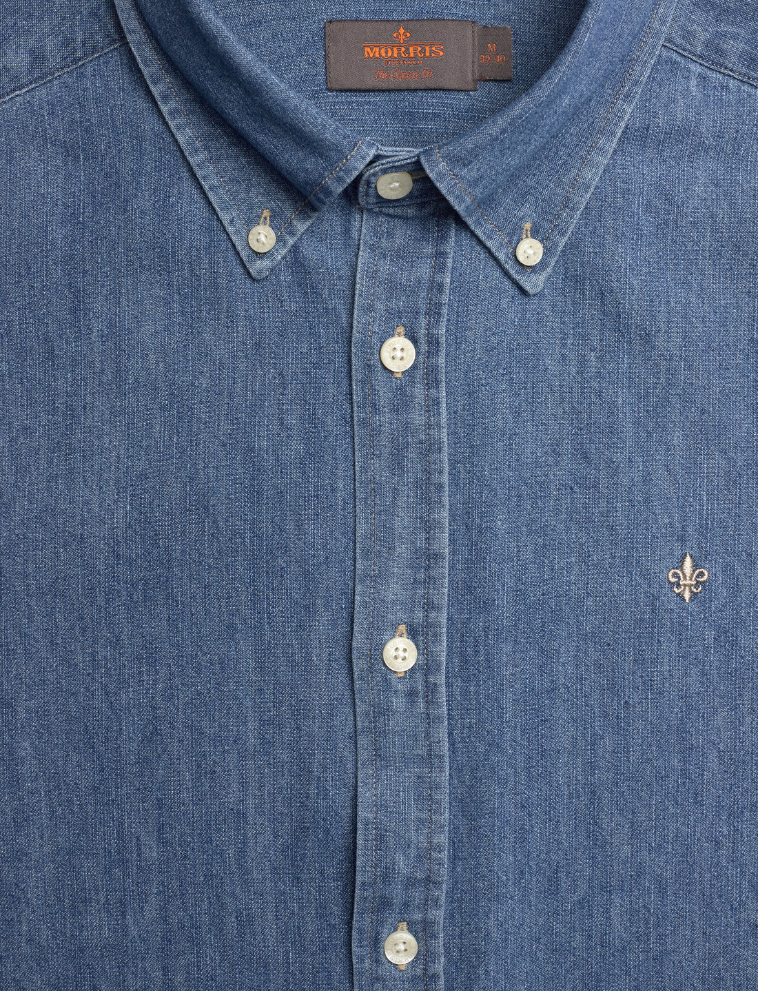 Morris - Morris Denim Shirt - Classic Fit - basic overhemden - old blue - 2