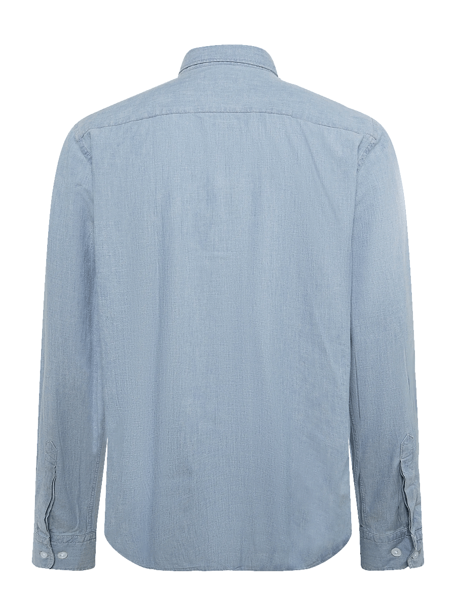 Morris - Morris Chambray Shirt - Slim Fit - vabaajasärgid - blue - 2