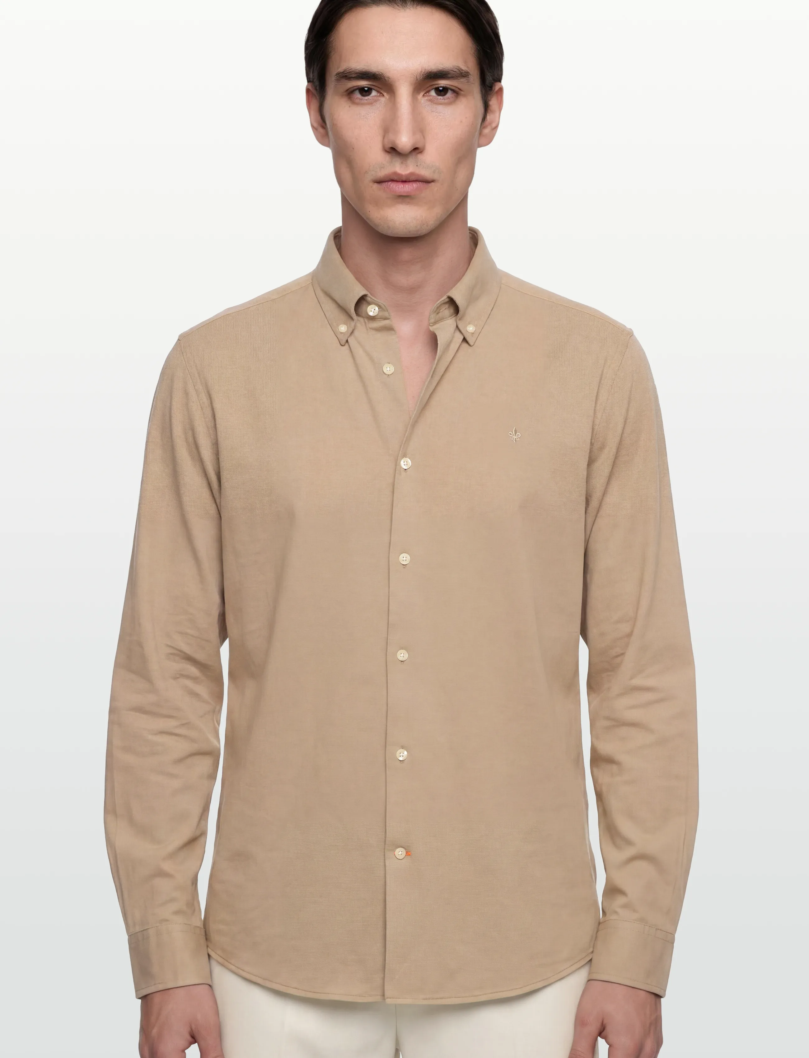 Morris - Eddie Pique Shirt - Slim Fit - oxfordi särgid - khaki - 3