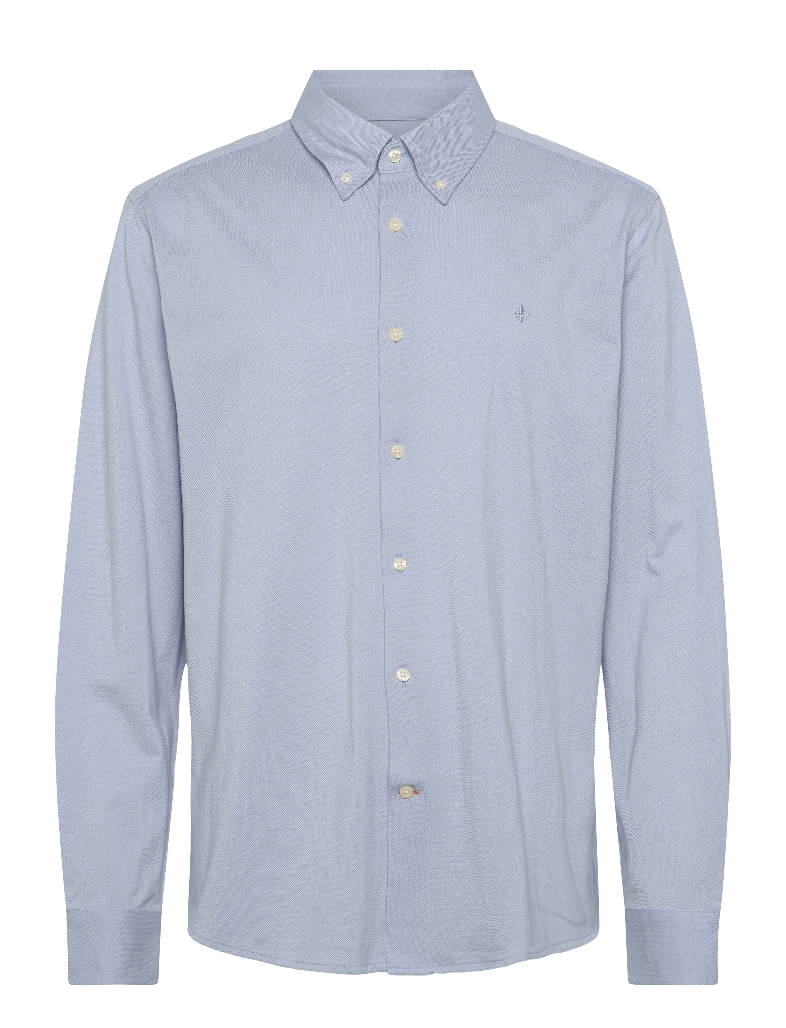 Morris Eddie Pique Shirt - Slim Fit - Morris Stockholm - LIGHT BLUE / blue