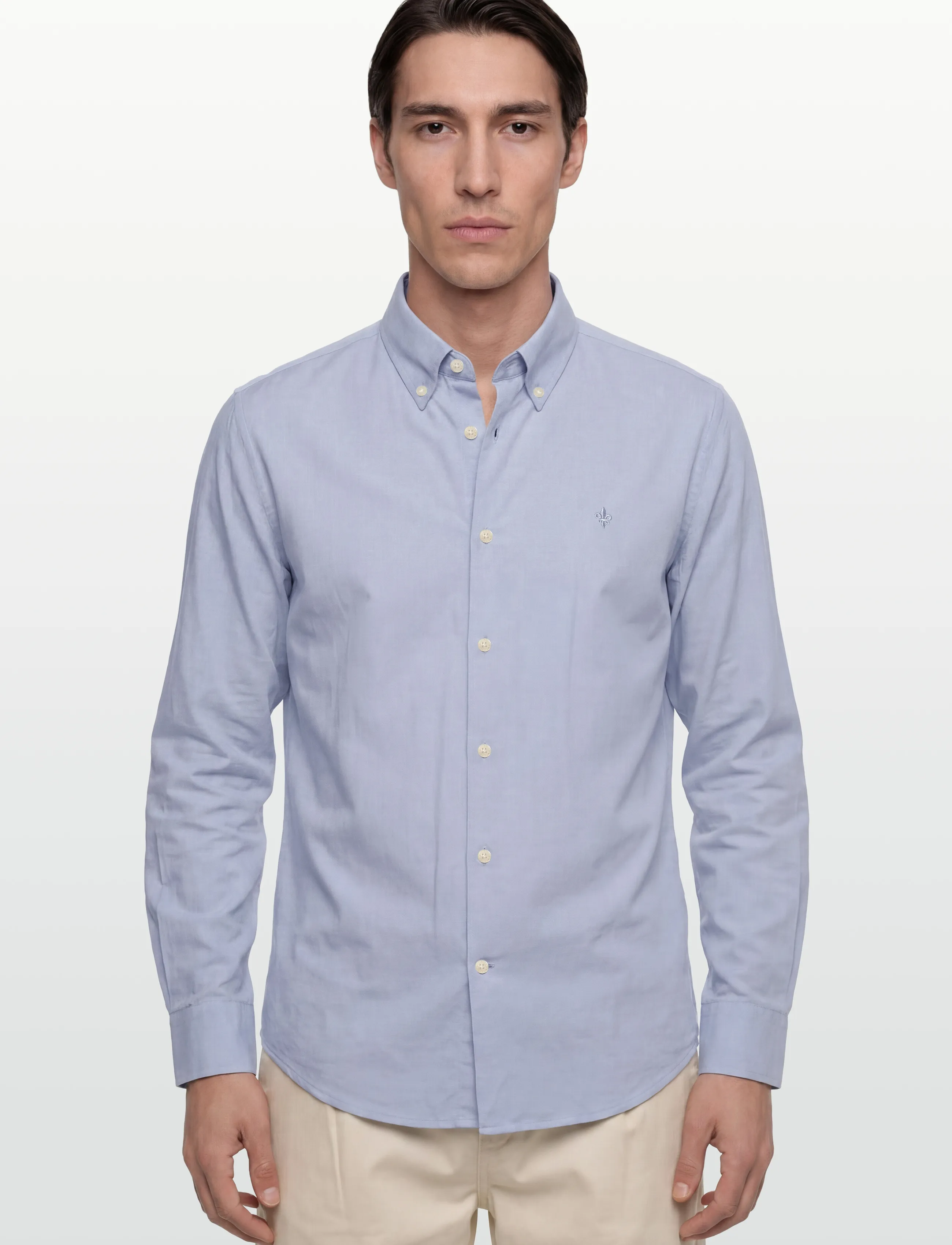Morris - Eddie Pique Shirt - Slim Fit - casual skjorter - light blue - 3