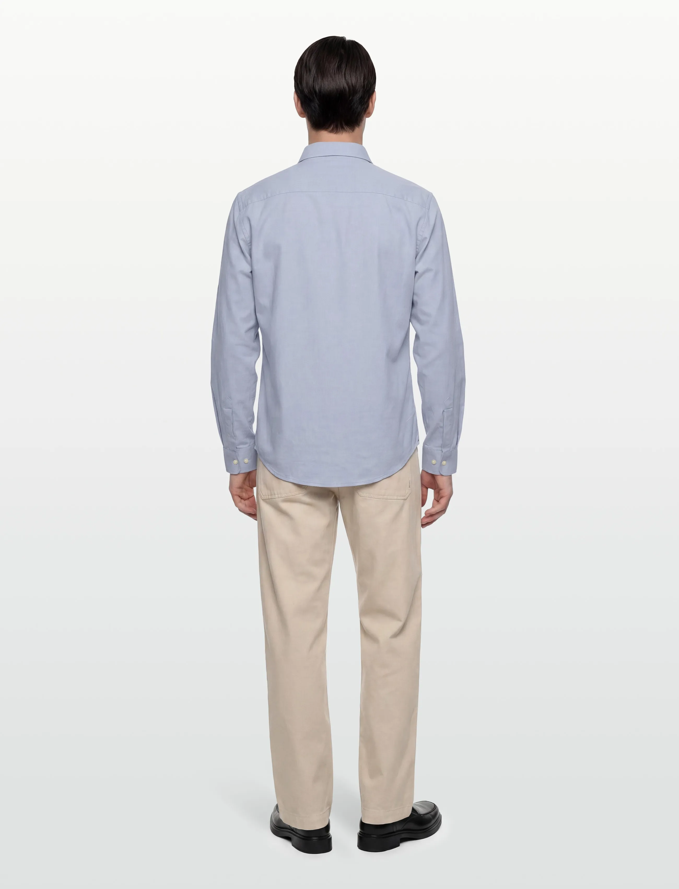 Morris - Eddie Pique Shirt - Slim Fit - casual skjorter - light blue - 4
