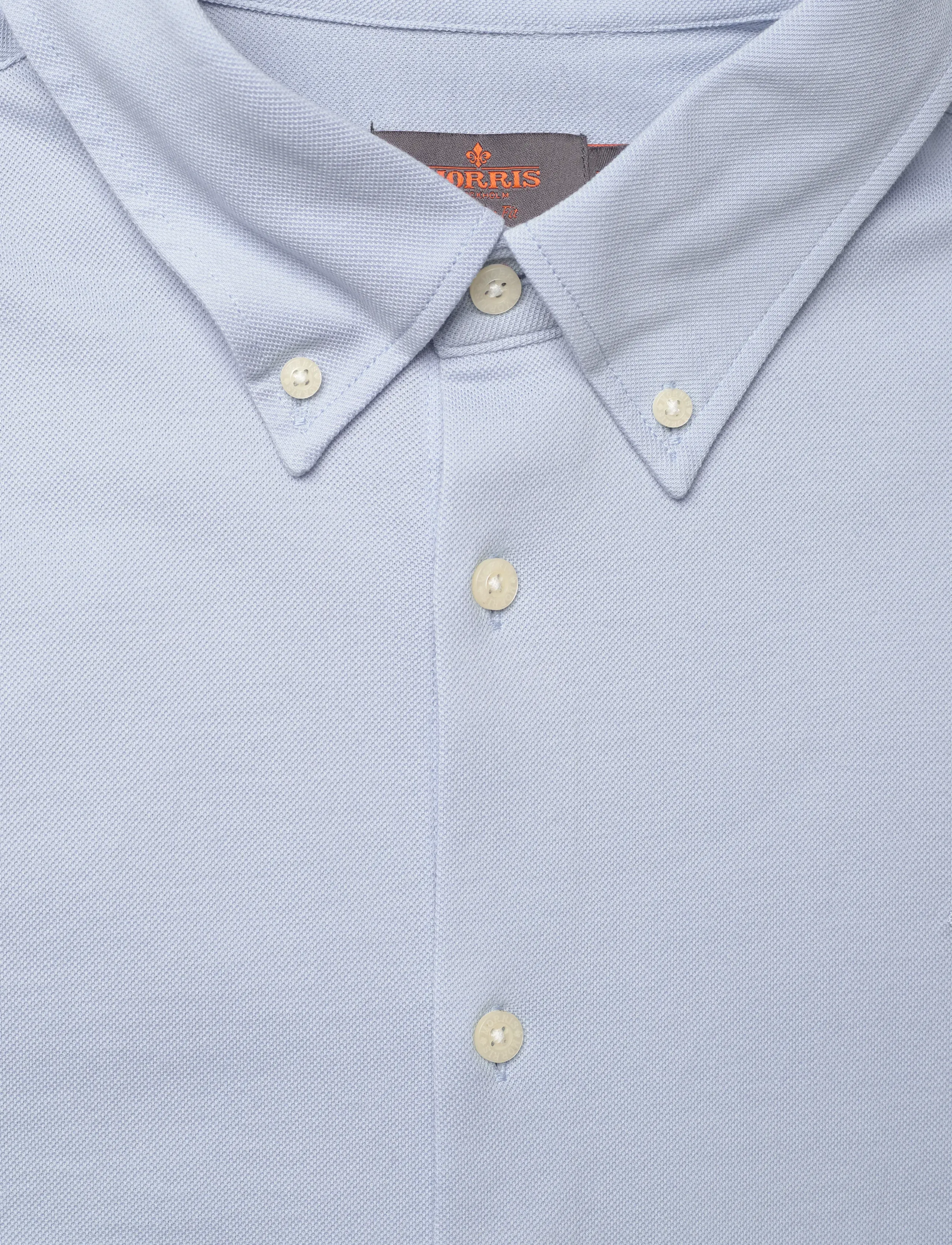 Morris - Eddie Pique Shirt - Slim Fit - casual skjorter - light blue - 5