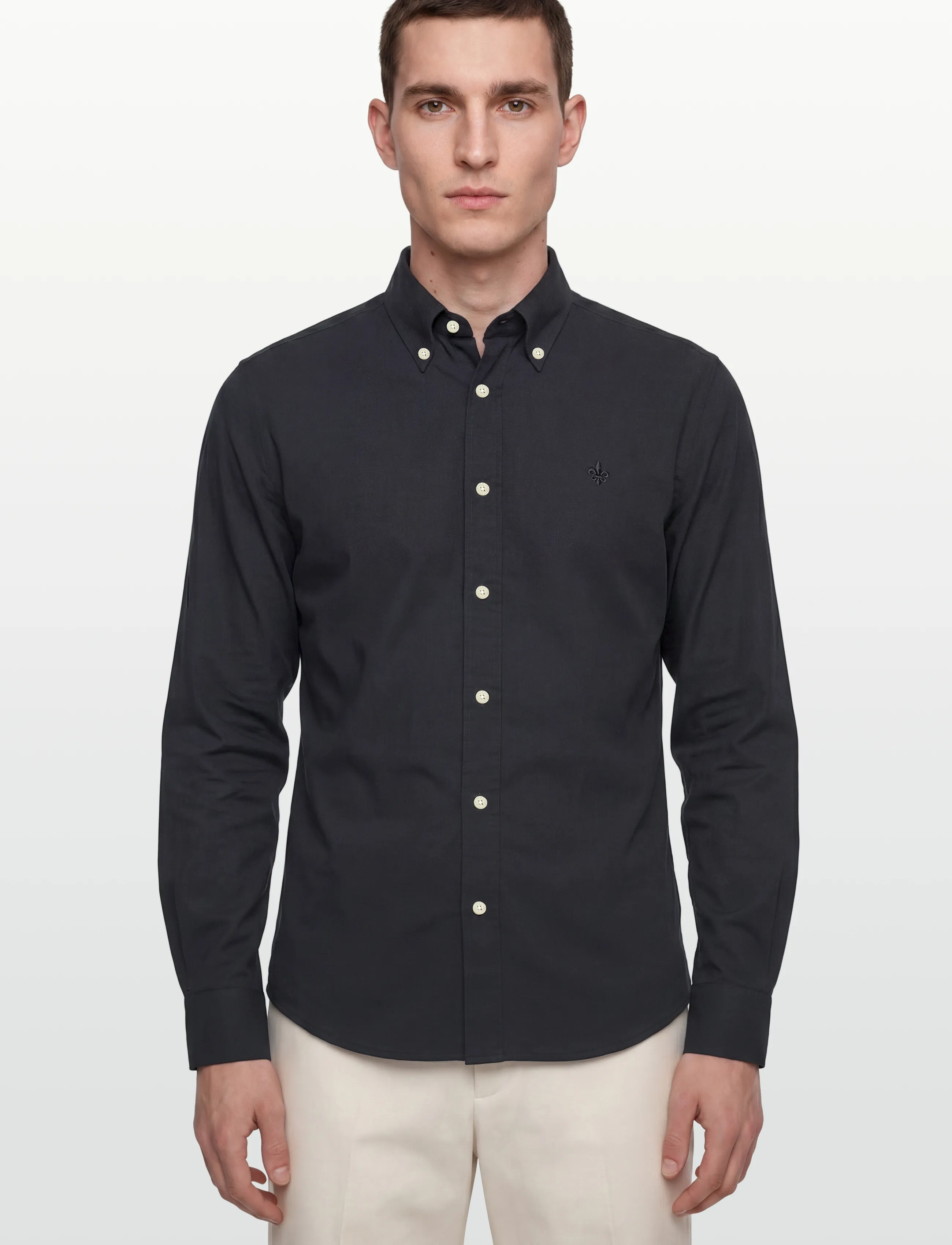 Morris - Eddie Pique Shirt - Slim Fit - oxfordi särgid - old blue - 3