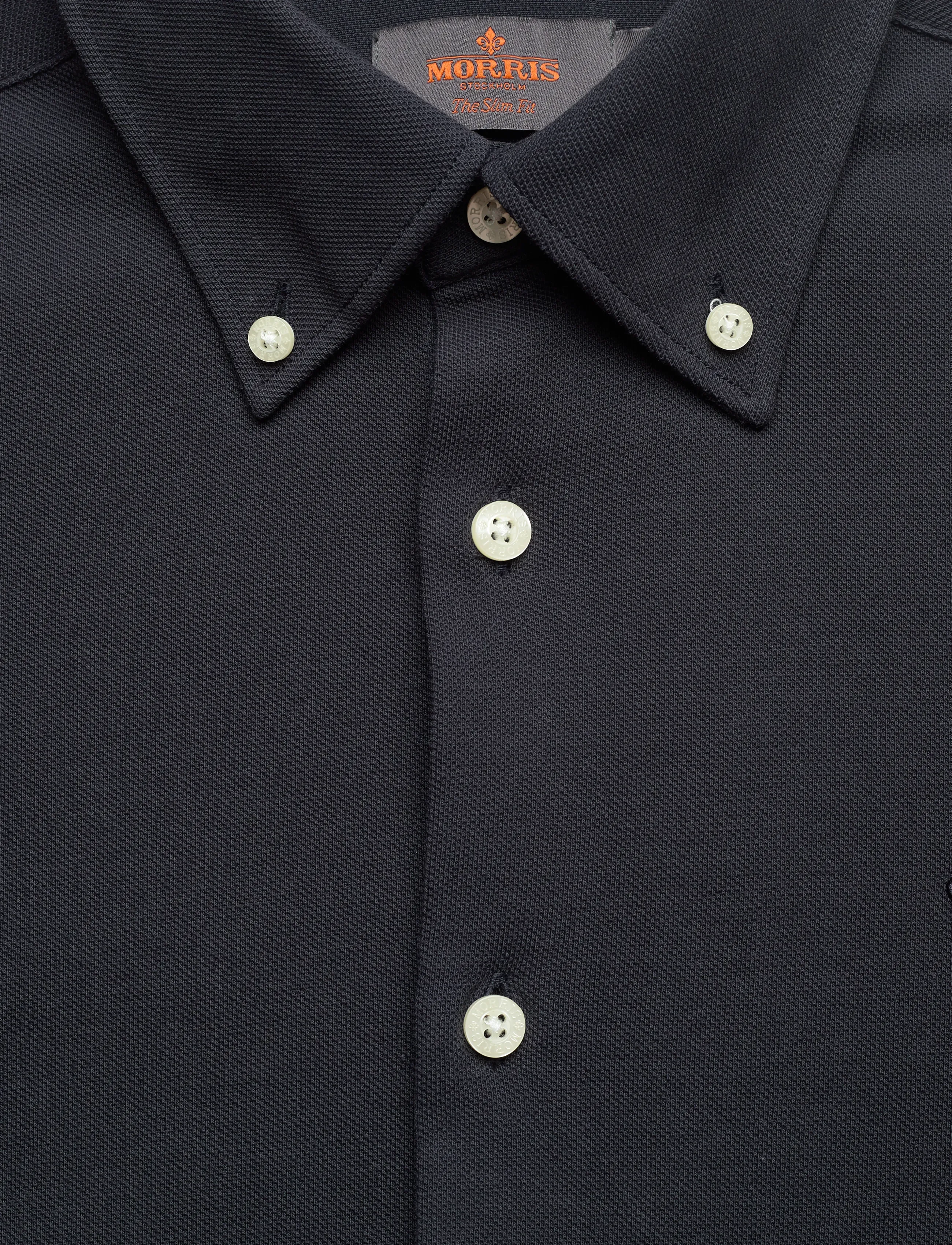 Morris - Eddie Pique Shirt - Slim Fit - oxfordi särgid - old blue - 5