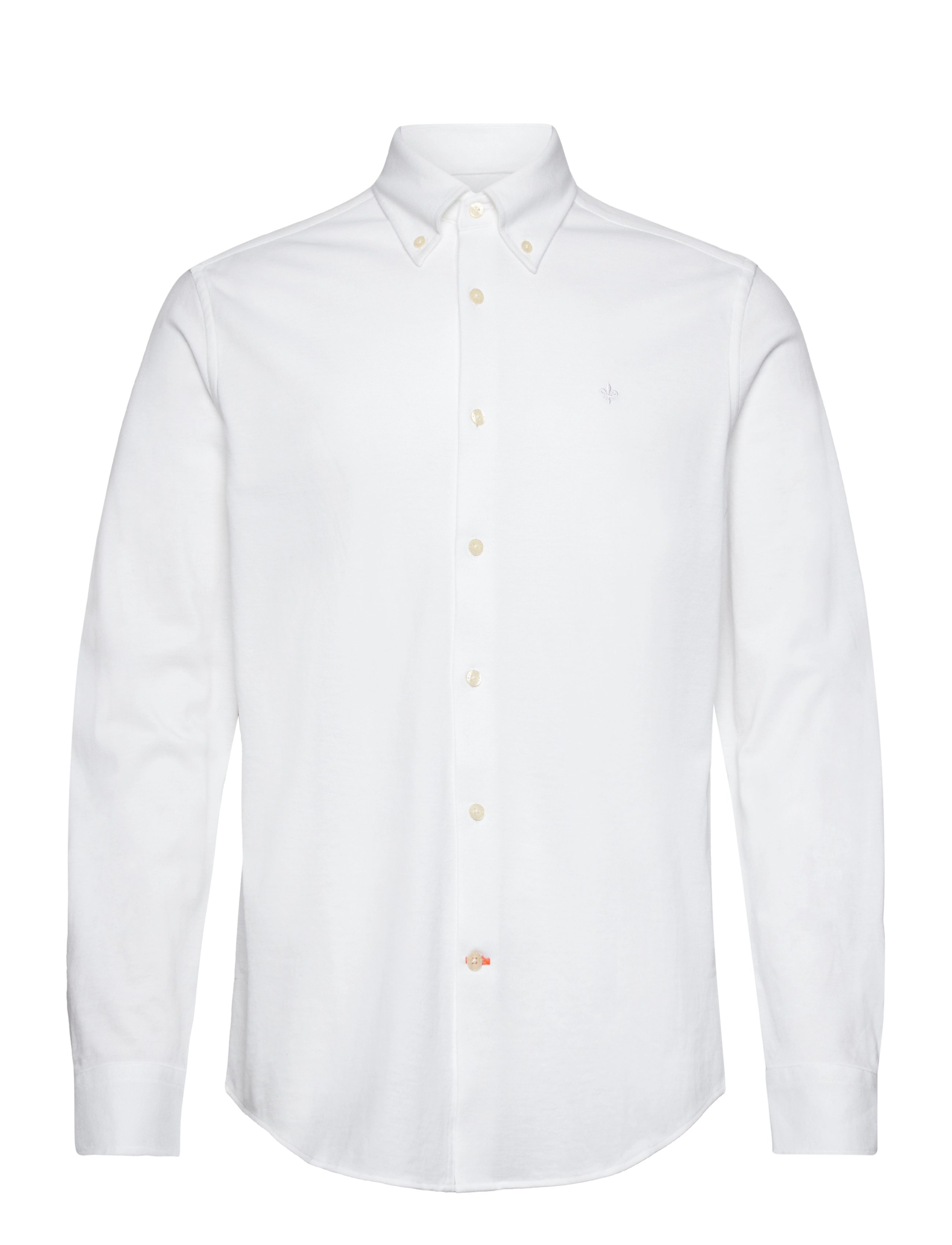 Morris Eddie Pique Shirt Slim Fit, Mænd, Slim Fit Piqué Skjorte, Hvid, Str: XXL