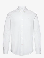 Morris - Eddie Pique Shirt - Slim Fit - peruskauluspaidat - white - 0
