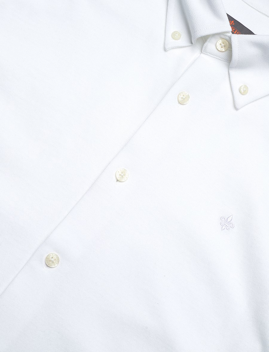 Morris - Eddie Pique Shirt - Slim Fit - oxford-hemden - white - 3