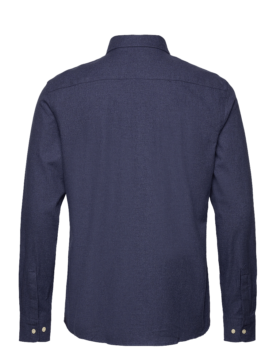Morris - Watts Flannel Shirt-Slim Fit - oxford shirts - navy - 1