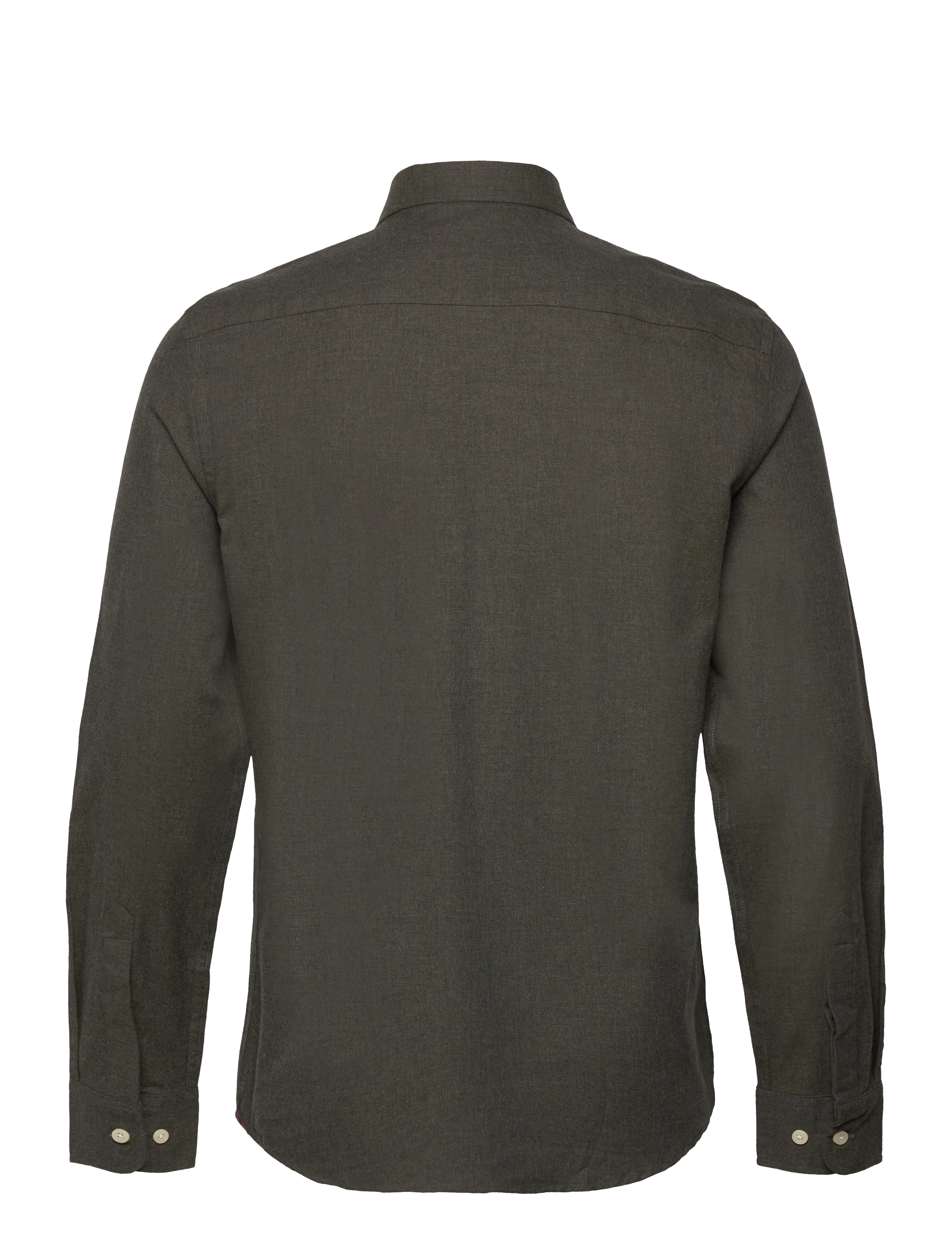 Morris - Watts Flannel Shirt-Slim Fit - oxford-hemden - olive - 1