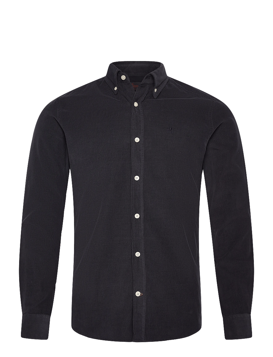 Morris - Douglas Cord Shirt-Slim Fit - cordhemden - blue - 1