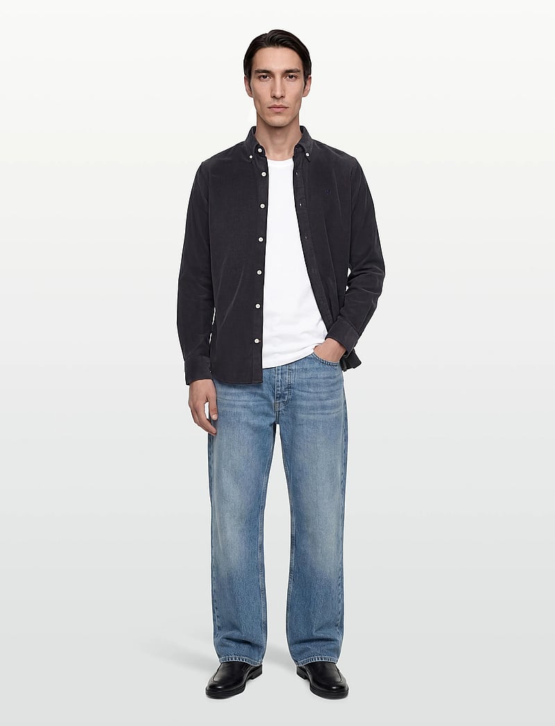 Morris - Douglas Cord Shirt-Slim Fit - cordhemden - blue - 0