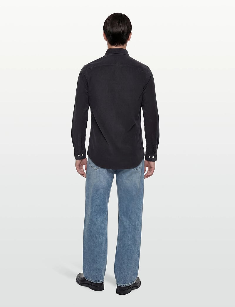Morris - Douglas Cord Shirt-Slim Fit - cordhemden - blue - 4