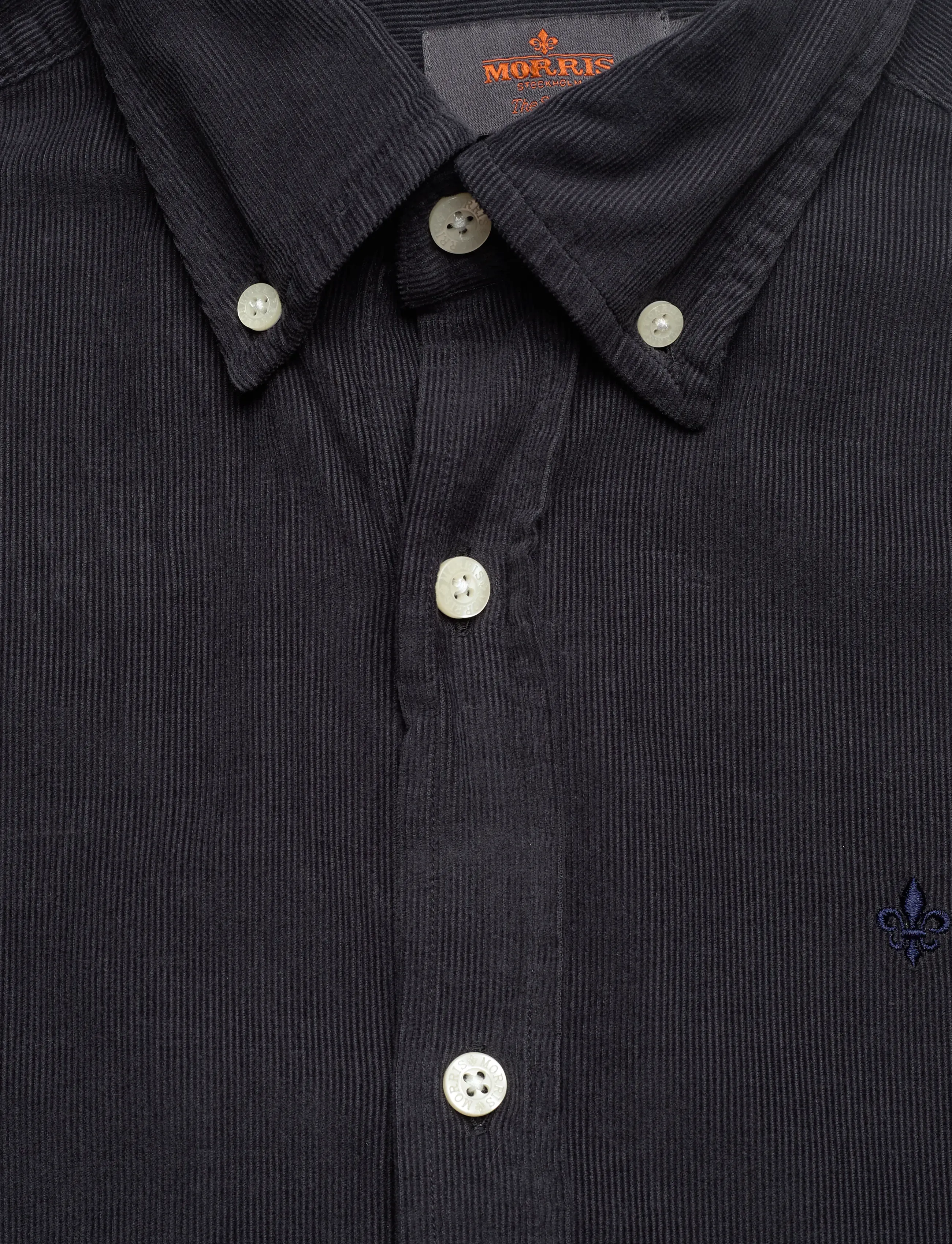 Morris - Douglas Cord Shirt-Slim Fit - velvet särgid - blue - 5