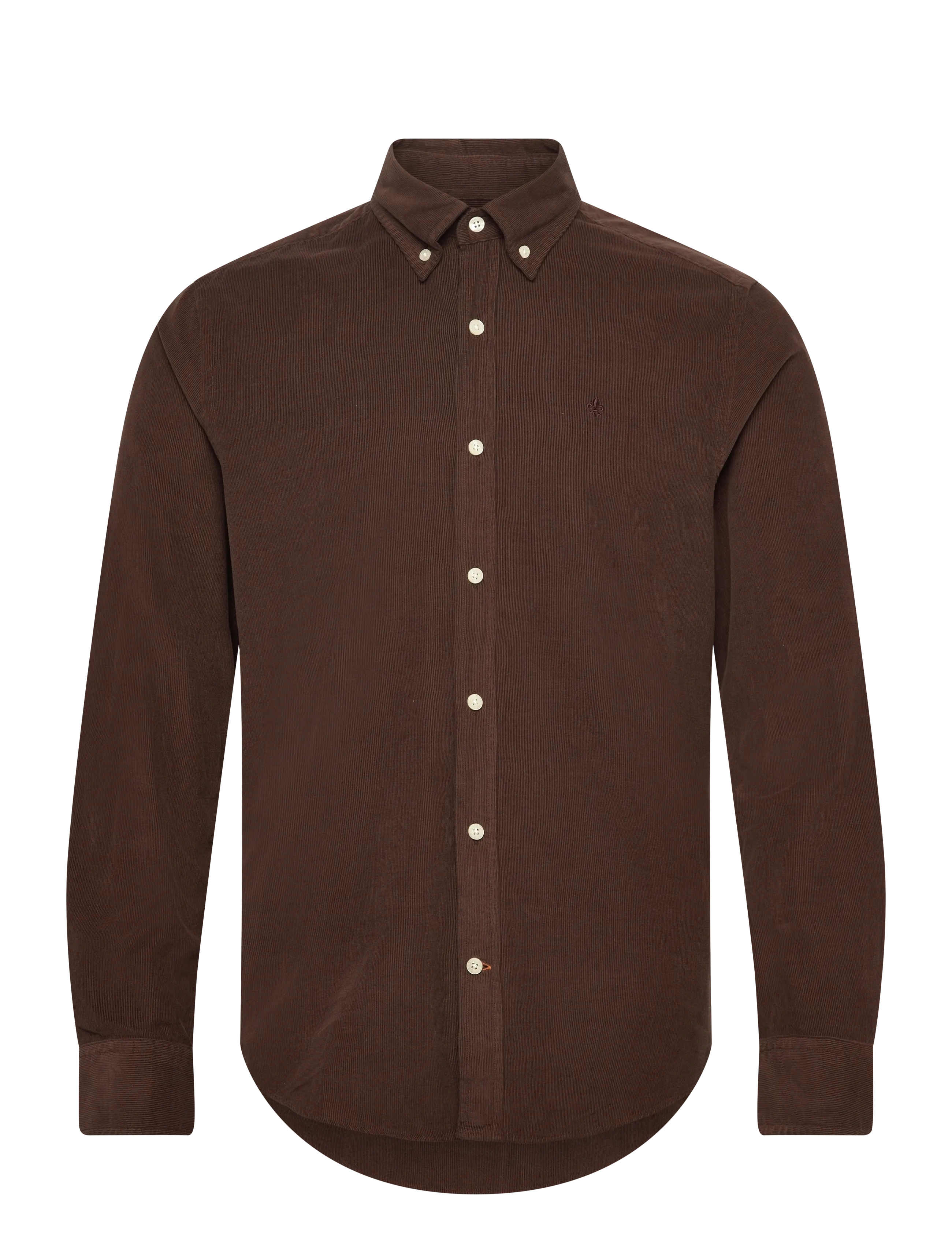 Douglas Cord Shirt-Slim Fit - BROWN