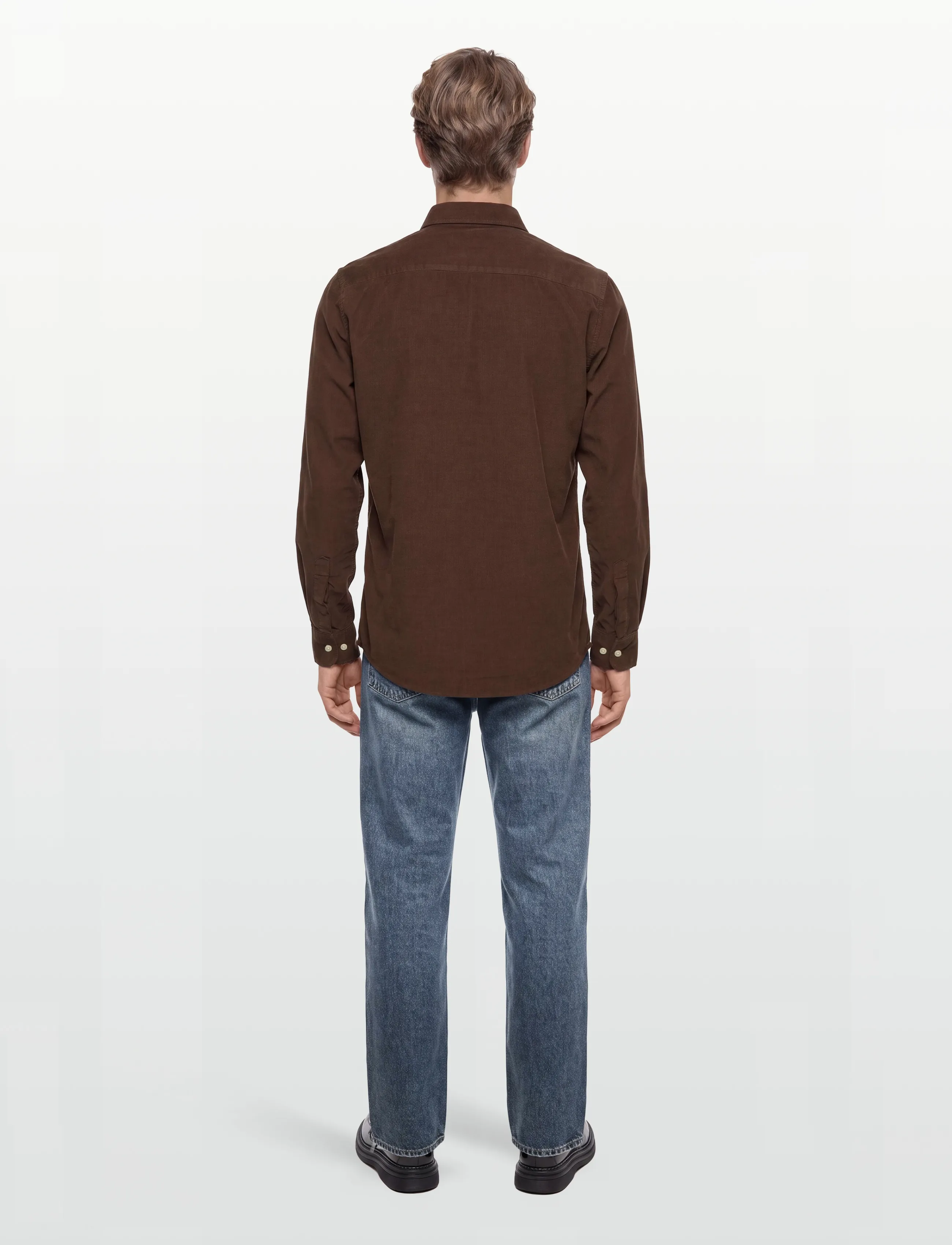 Morris - Douglas Cord Shirt-Slim Fit - herren - brown - 4