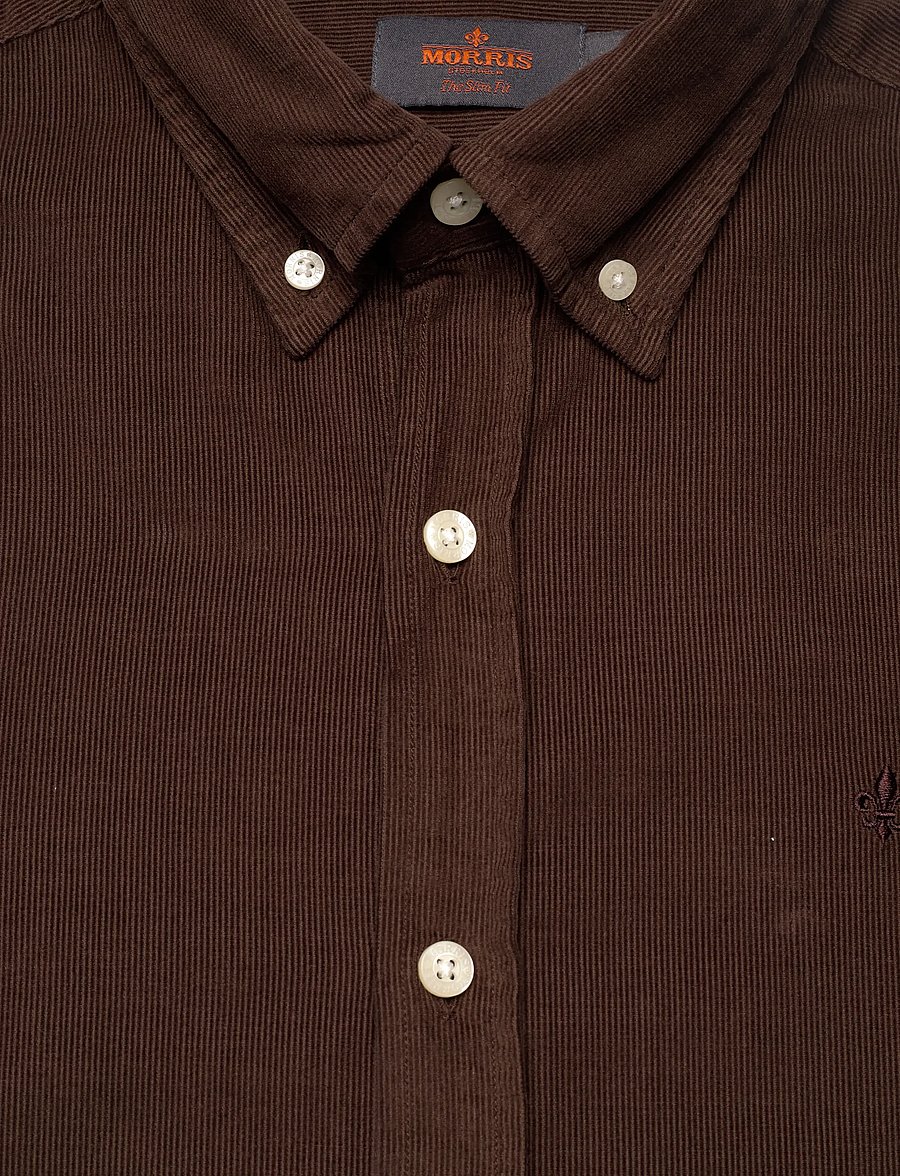 Morris - Douglas Cord Shirt-Slim Fit - cordhemden - brown - 2