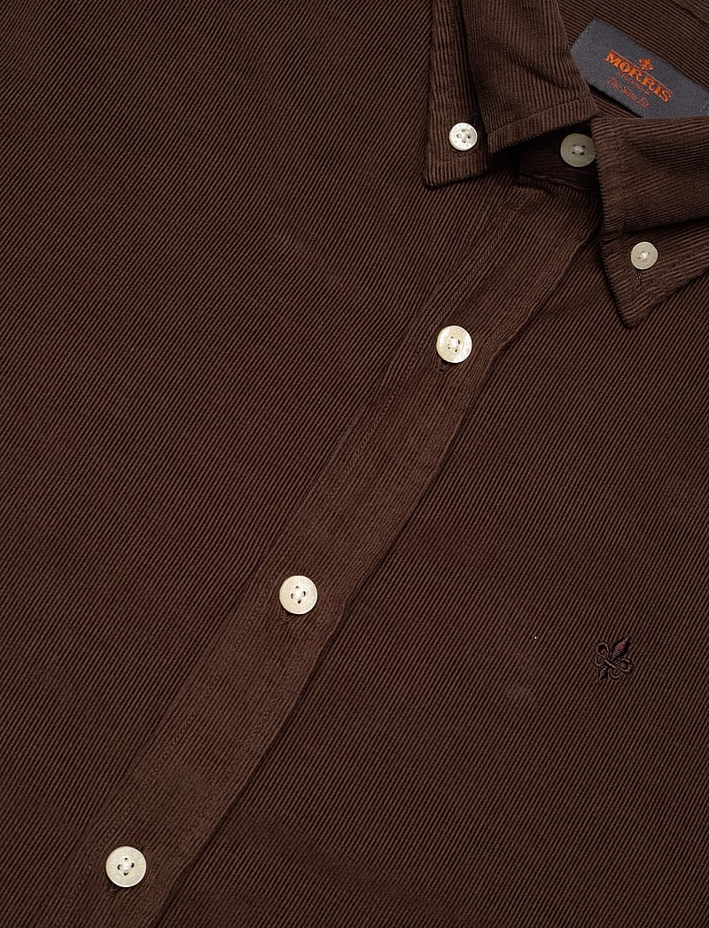 Morris - Douglas Cord Shirt-Slim Fit - manchesterskjortor - brown - 3