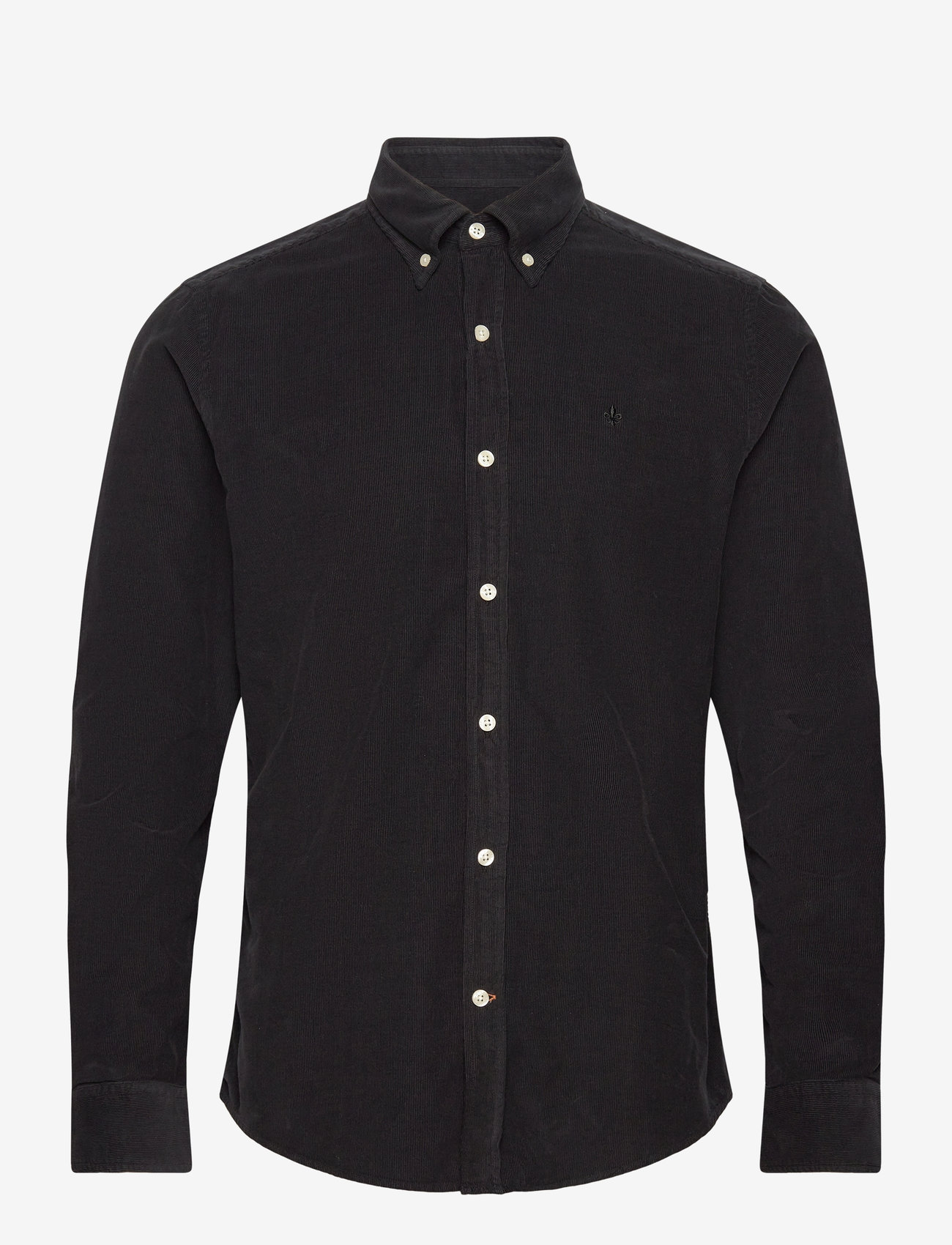 Morris - Douglas Cord Shirt-Slim Fit - fløjlsskjorter - grey - 0