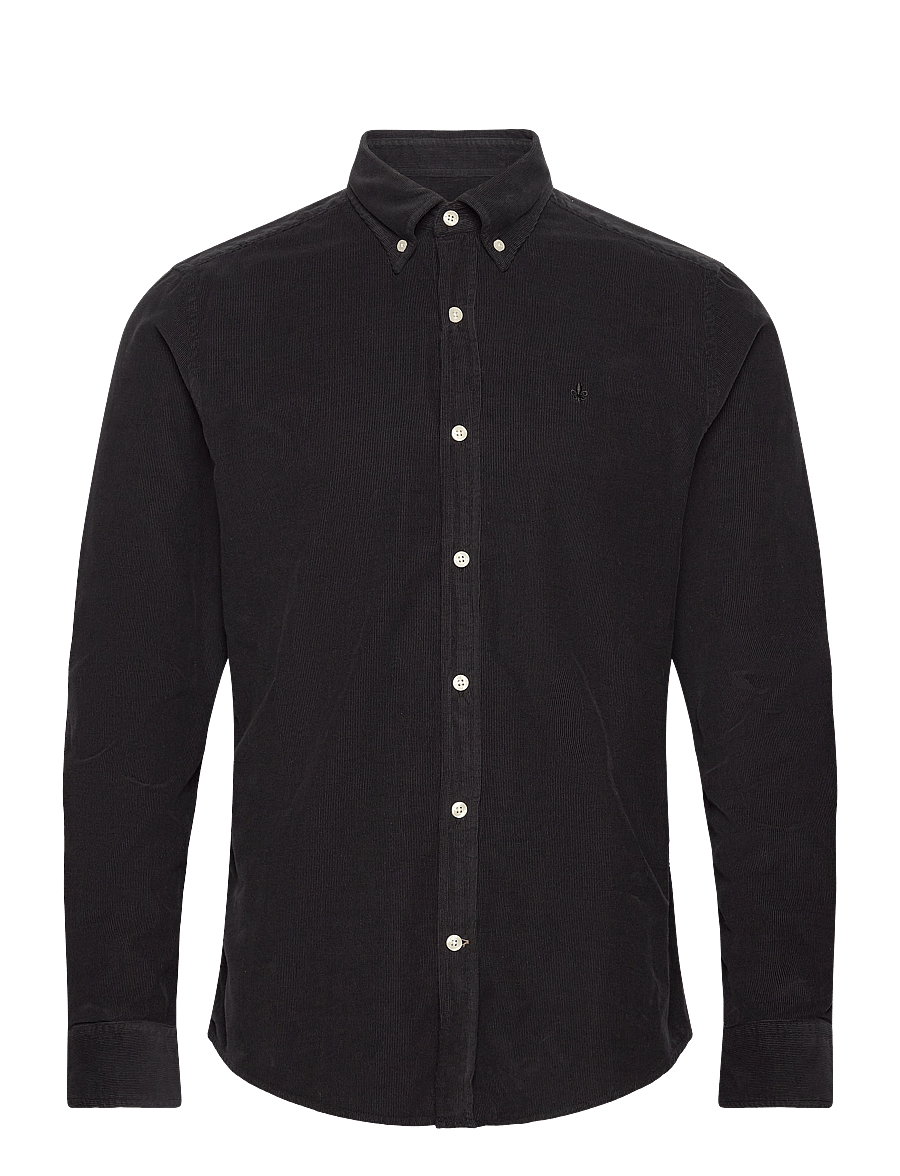 Morris - Douglas Cord Shirt-Slim Fit - cordhemden - grey - 0