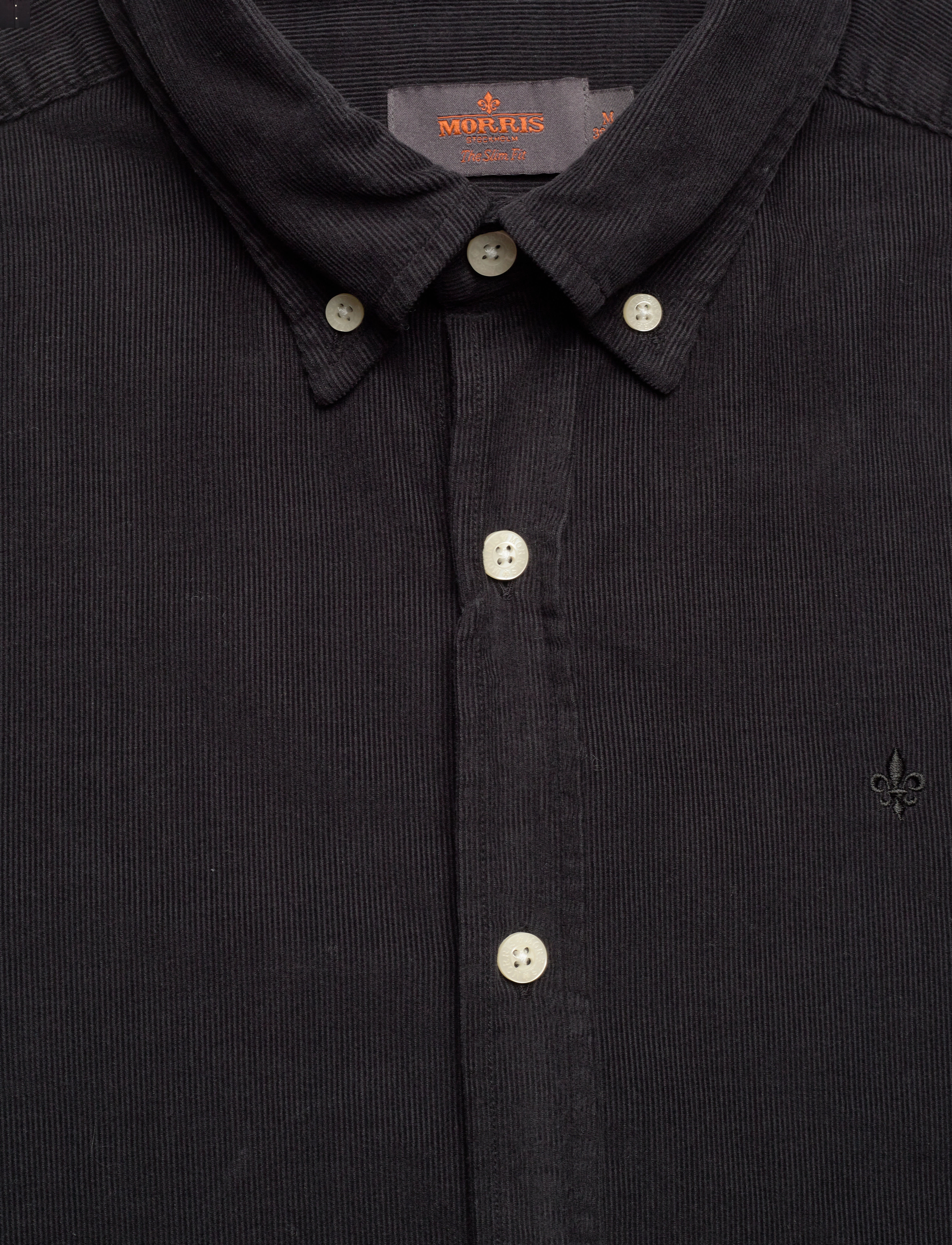 Morris - Douglas Cord Shirt-Slim Fit - cordhemden - grey - 2