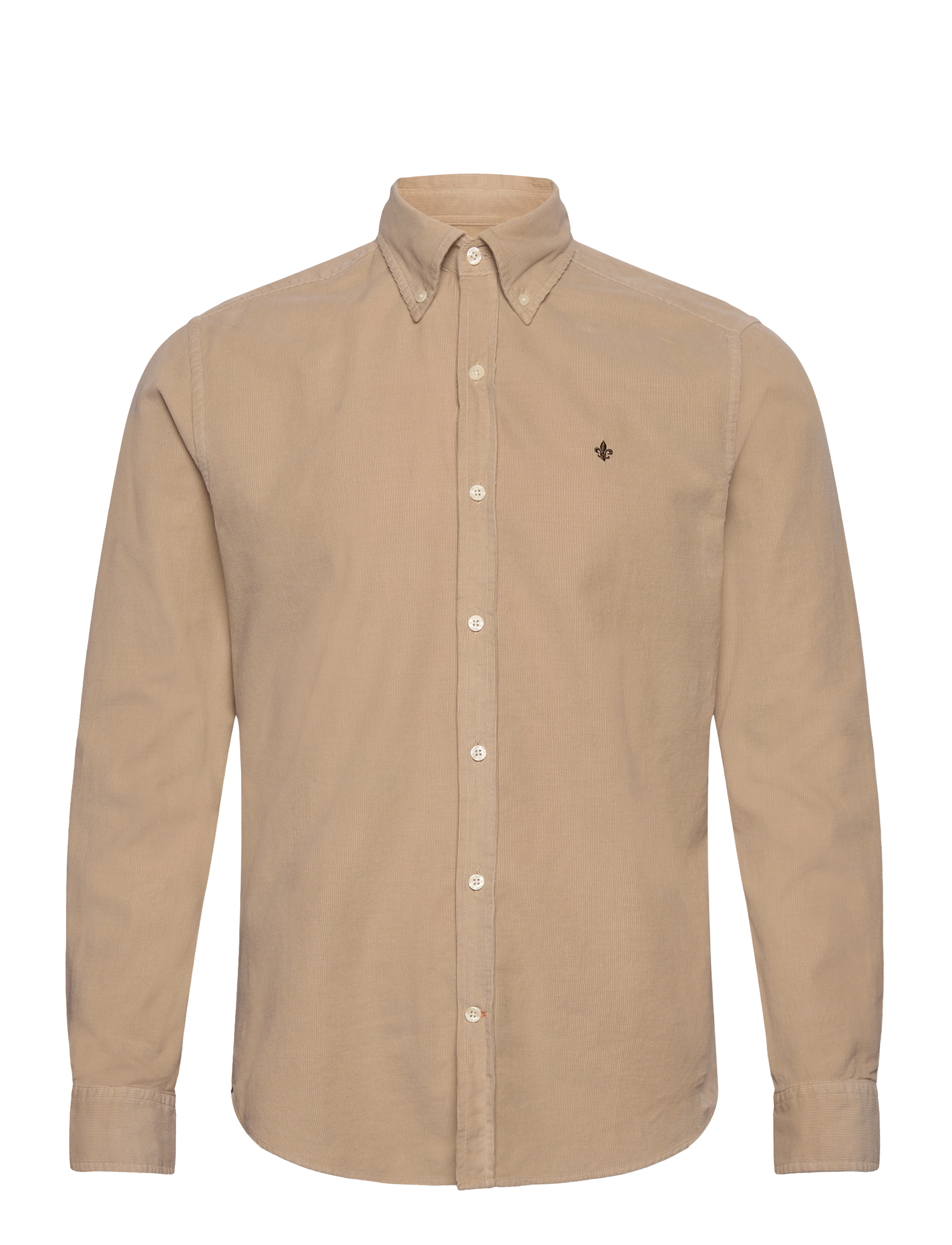 Morris Douglas Cord Shirt-Slim Fit - Skjorter - KHAKI / beige