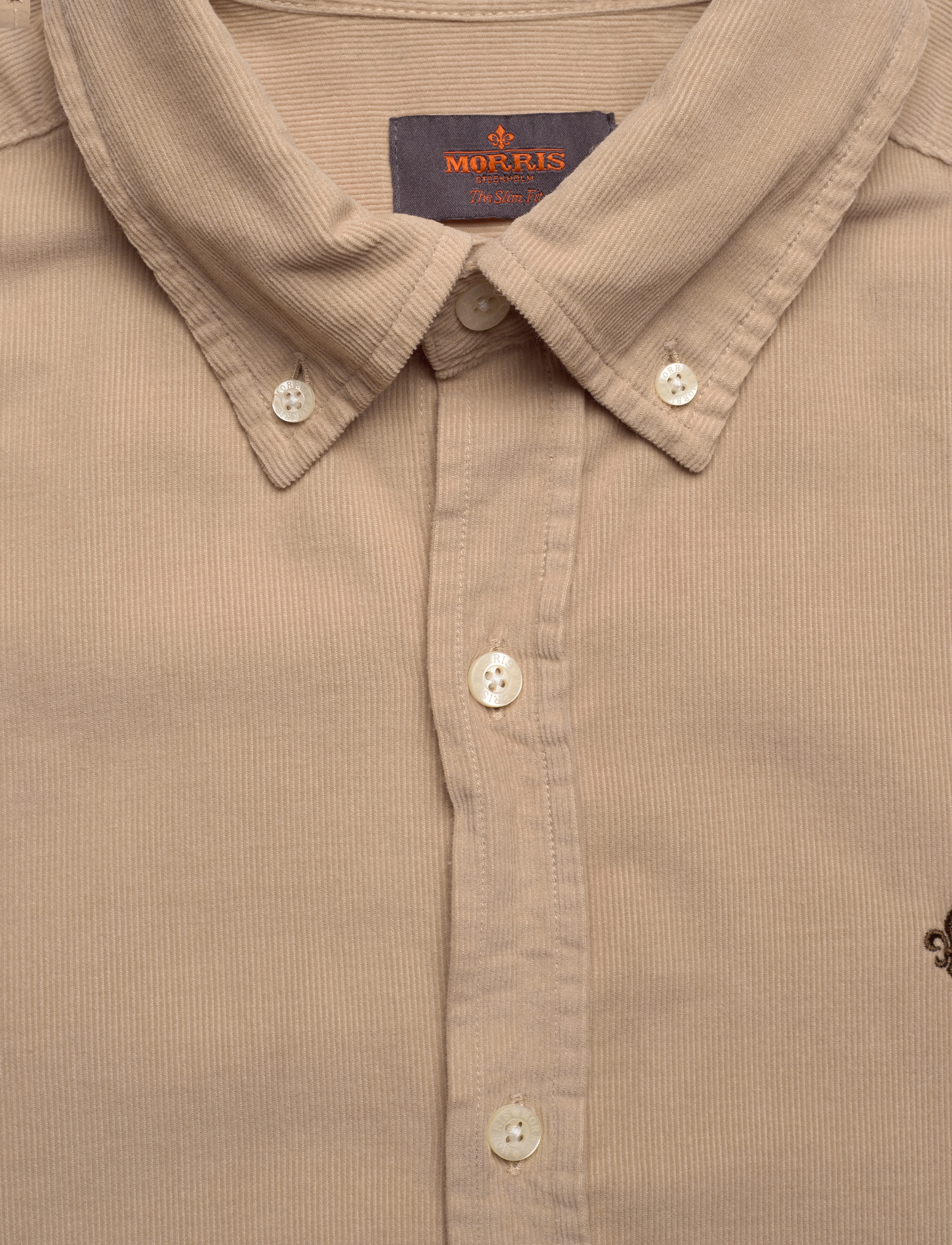 Morris - Douglas Cord Shirt-Slim Fit - shop efter anledning - khaki - 2