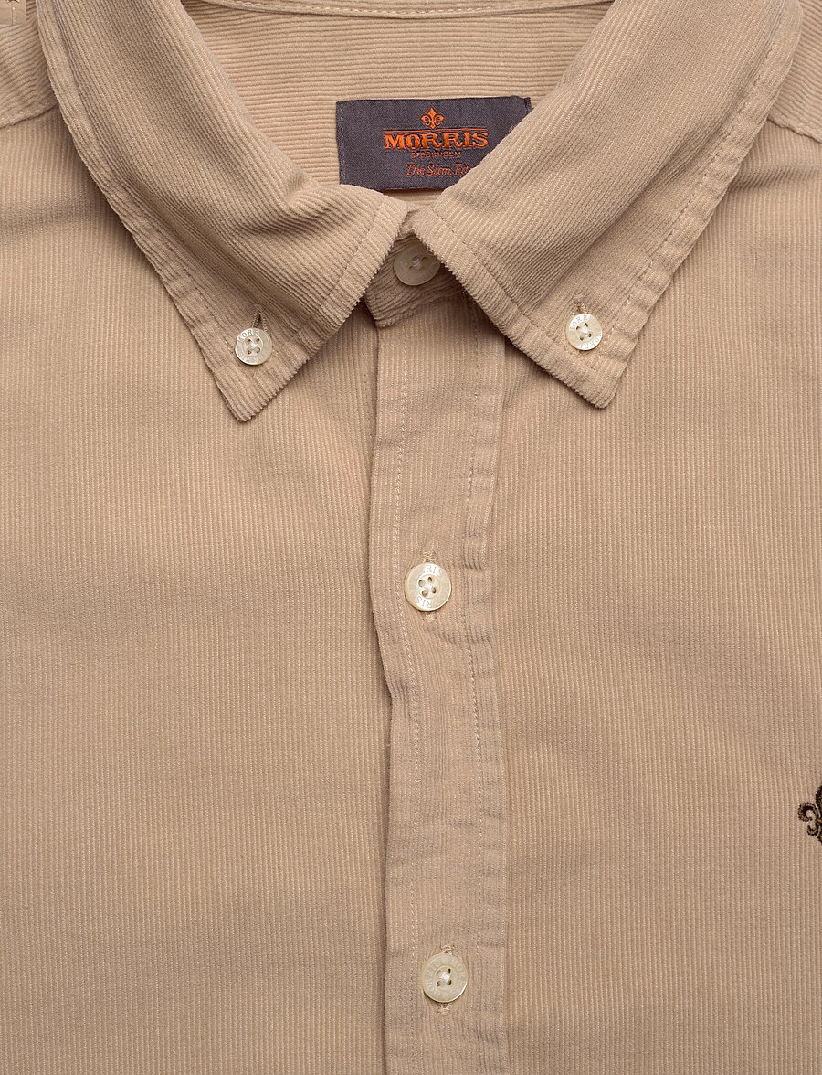 Morris - Douglas Cord Shirt-Slim Fit - cordhemden - khaki - 2