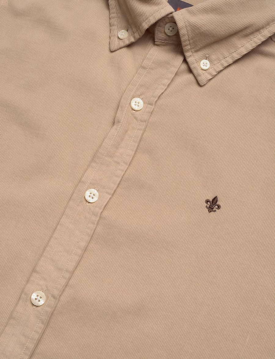 Morris - Douglas Cord Shirt-Slim Fit - cordhemden - khaki - 3