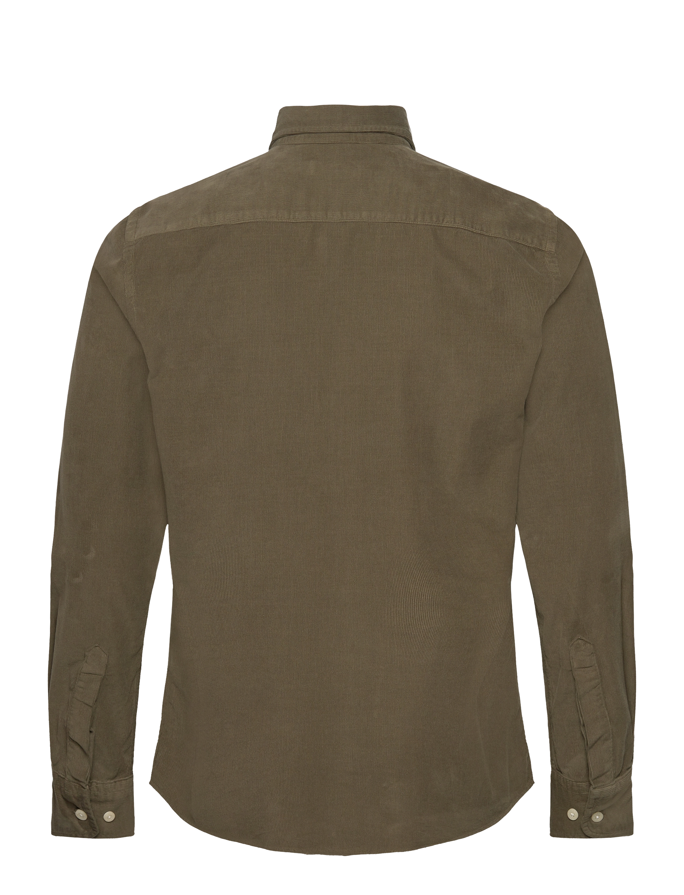 Morris - Douglas Cord Shirt-Slim Fit - cordhemden - olive - 1